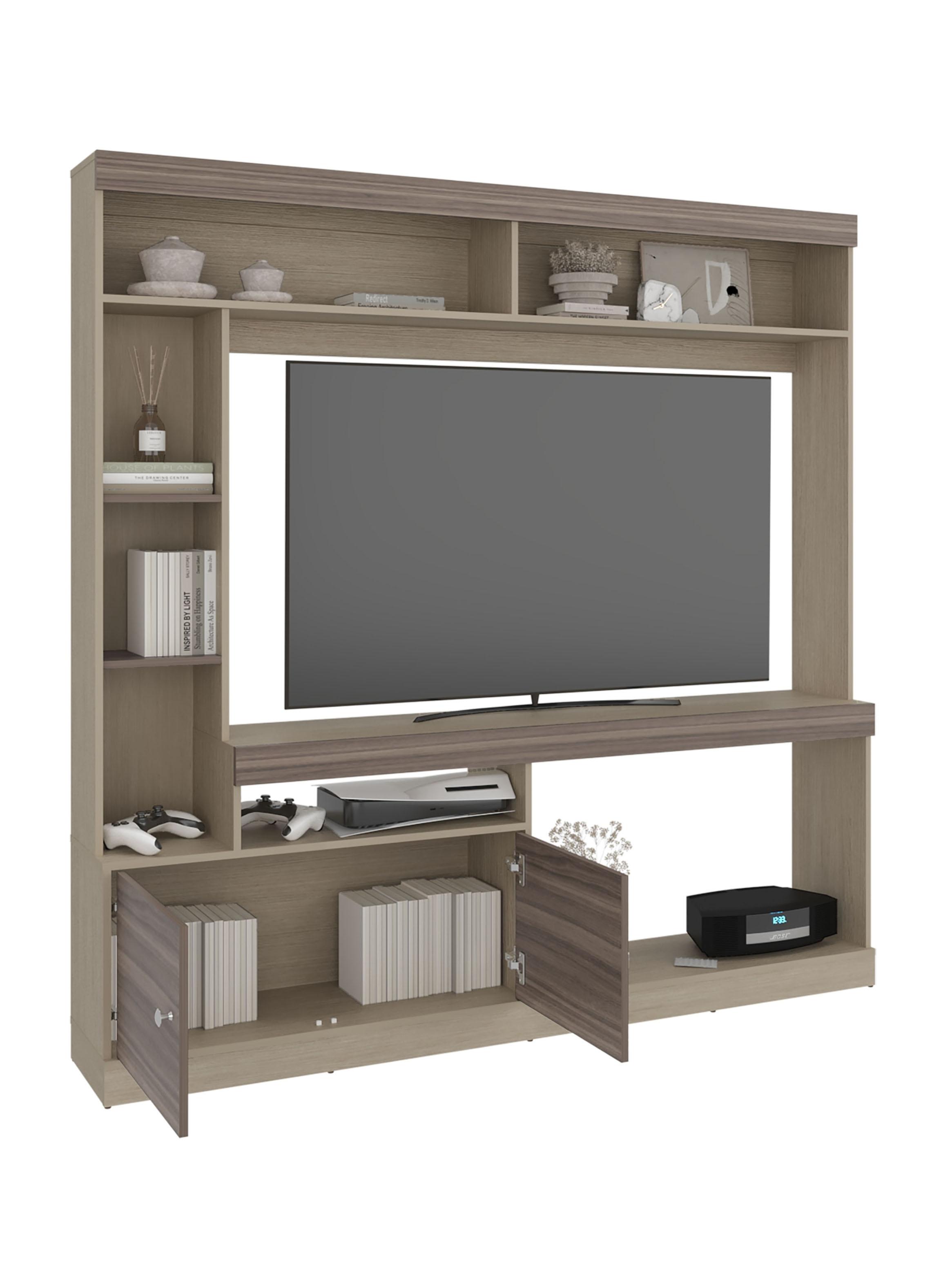 Estante TV 65'' 2 Puertas Classic Color Avellana-3