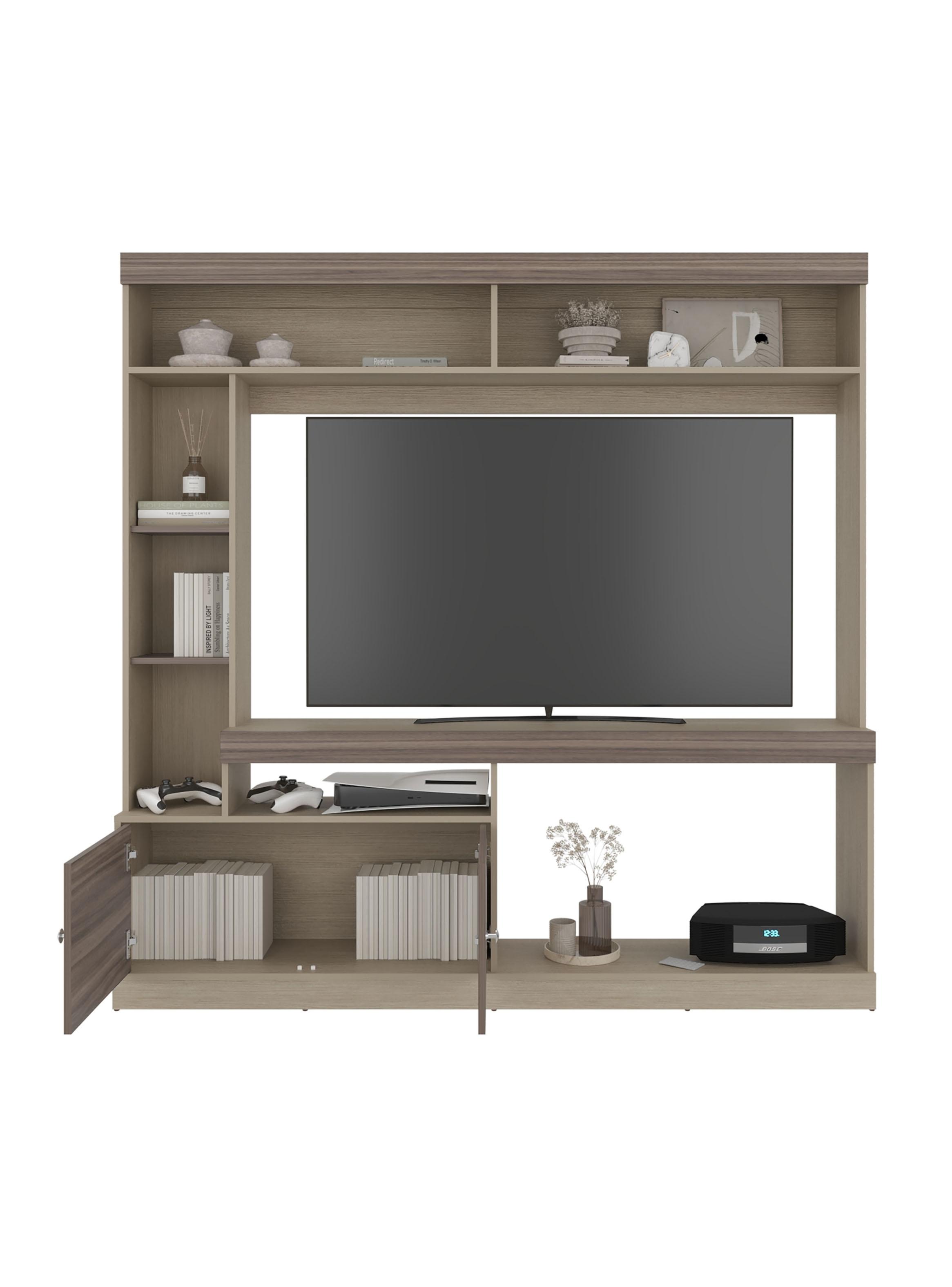 Estante TV 65'' 2 Puertas Classic Color Avellana-2