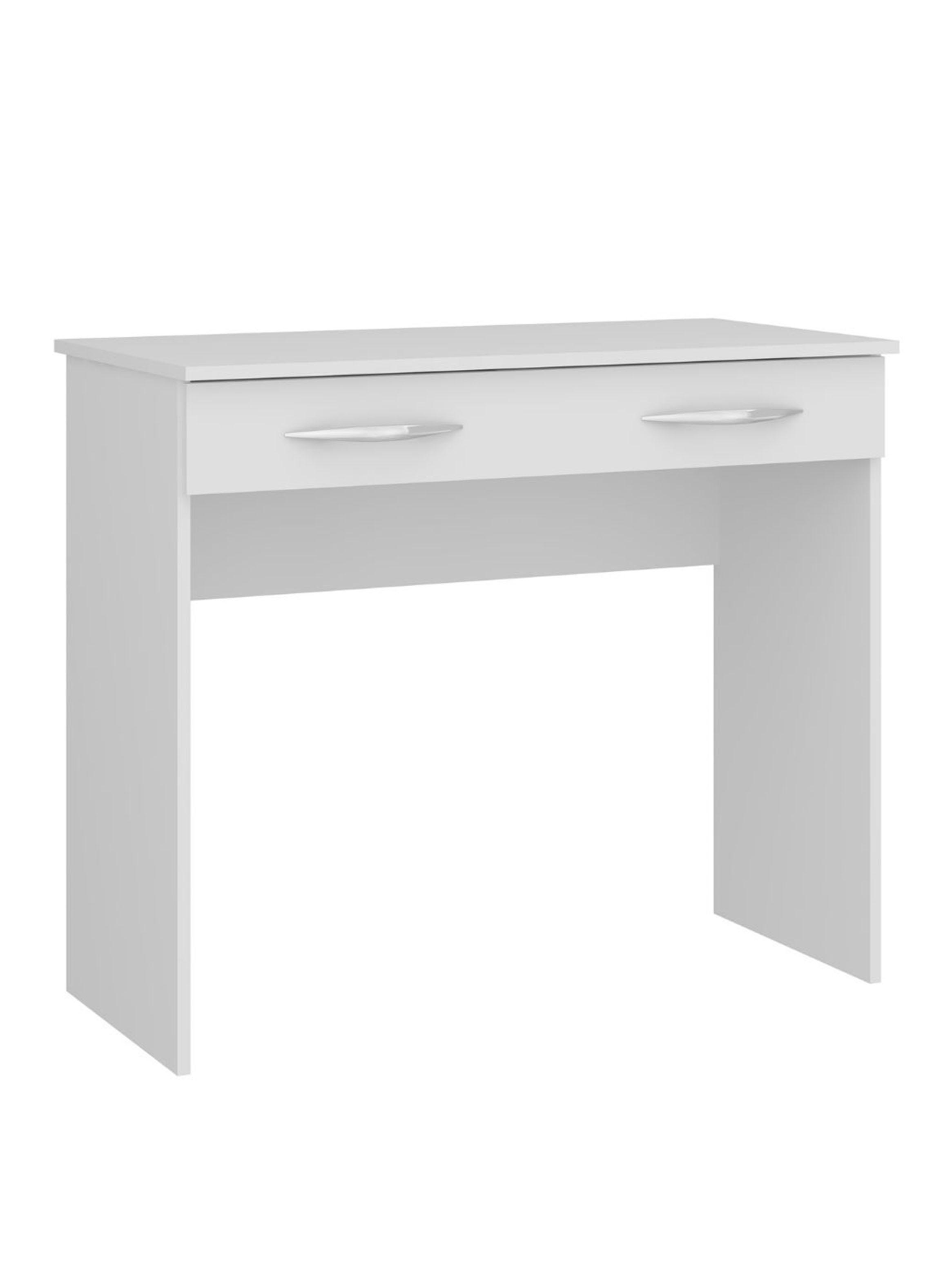 Escritorio Slim 1 Cajón Blanco-0