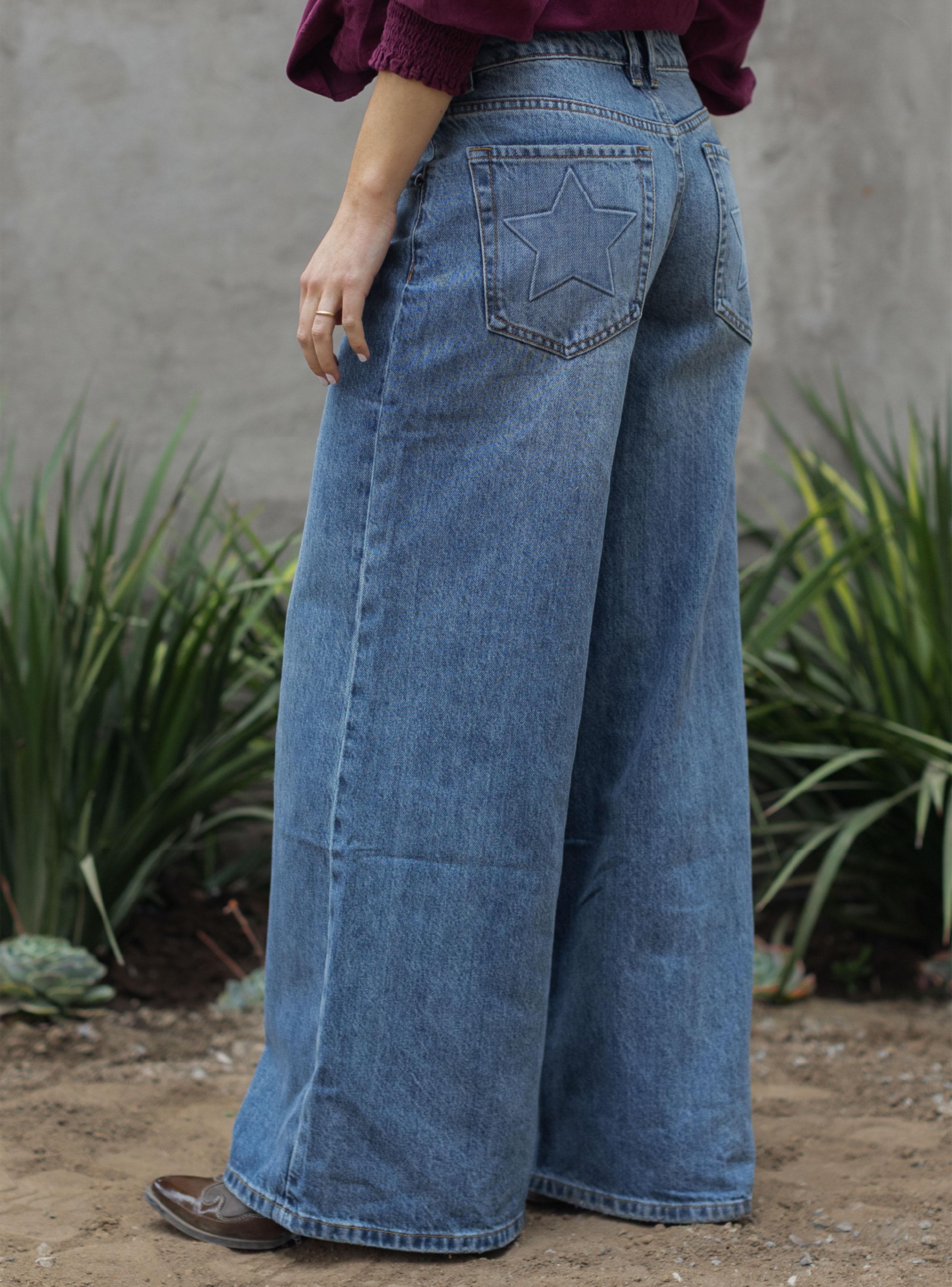 Pantalón Wide Leg Estrella-1
