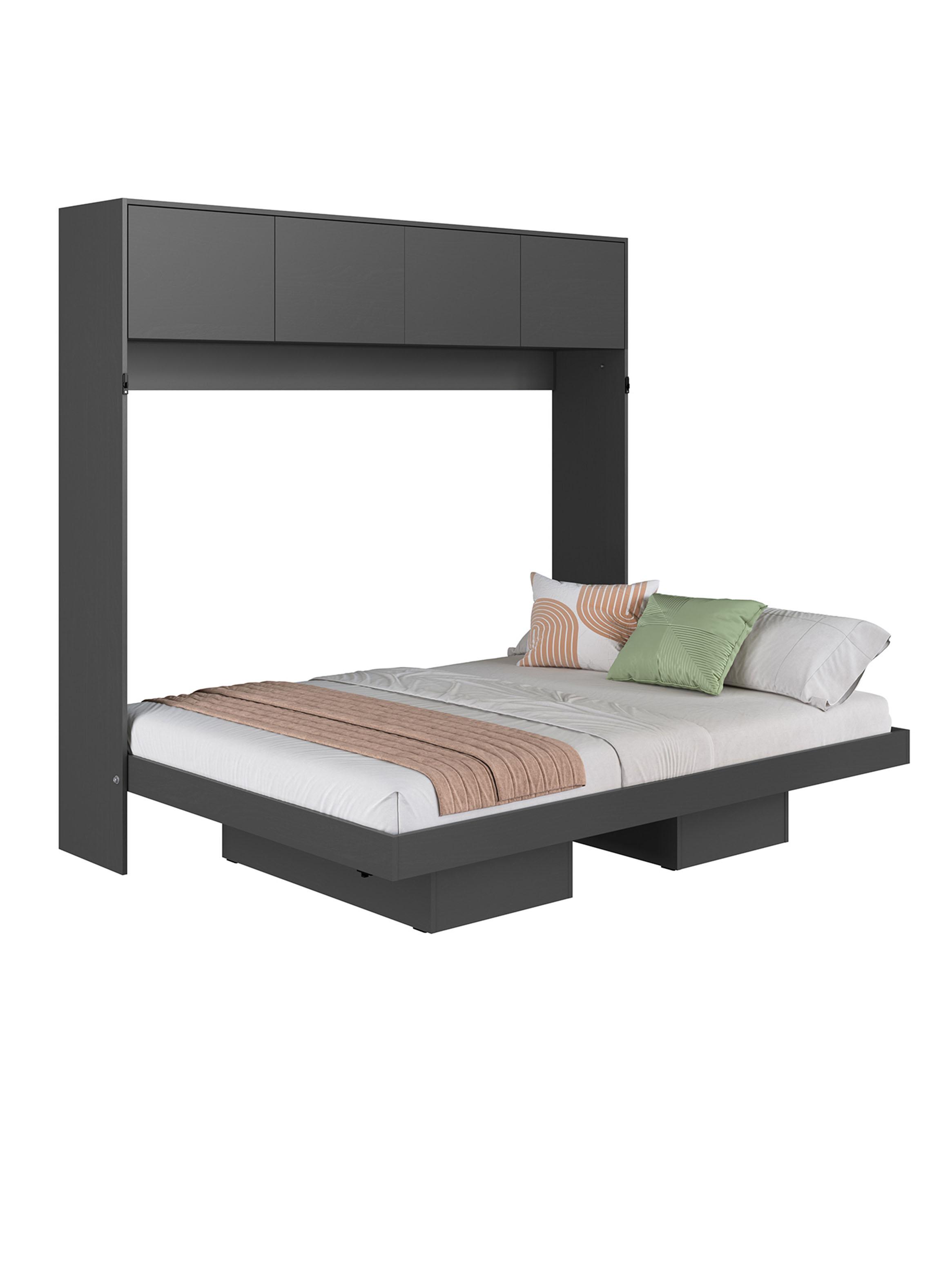 Cama Plegable Horizontal 2 Plazas con Estantes 4P Hanover-3