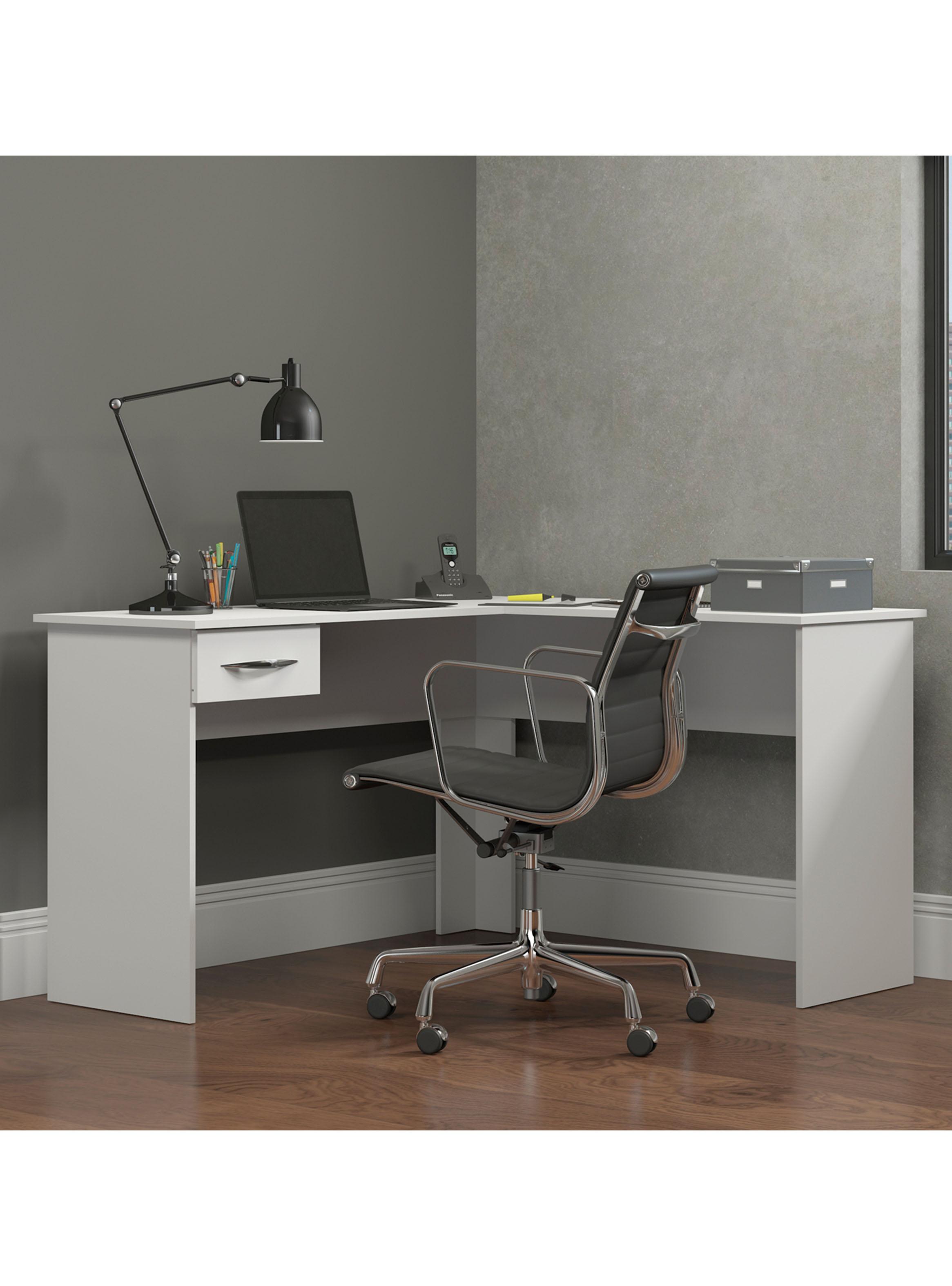 Escritorio Slim Esquinero Blanco-2