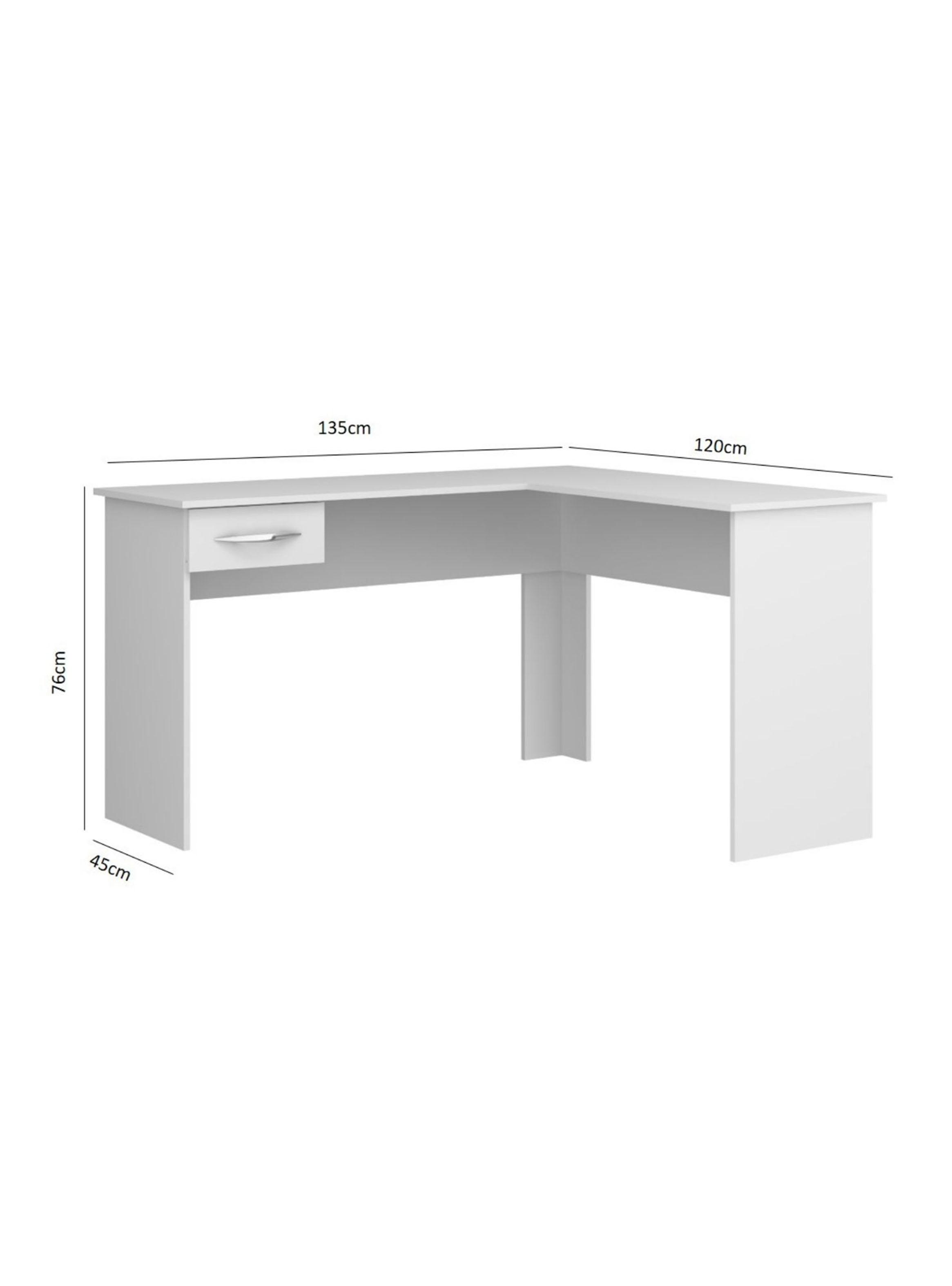 Escritorio Slim Esquinero Blanco-1