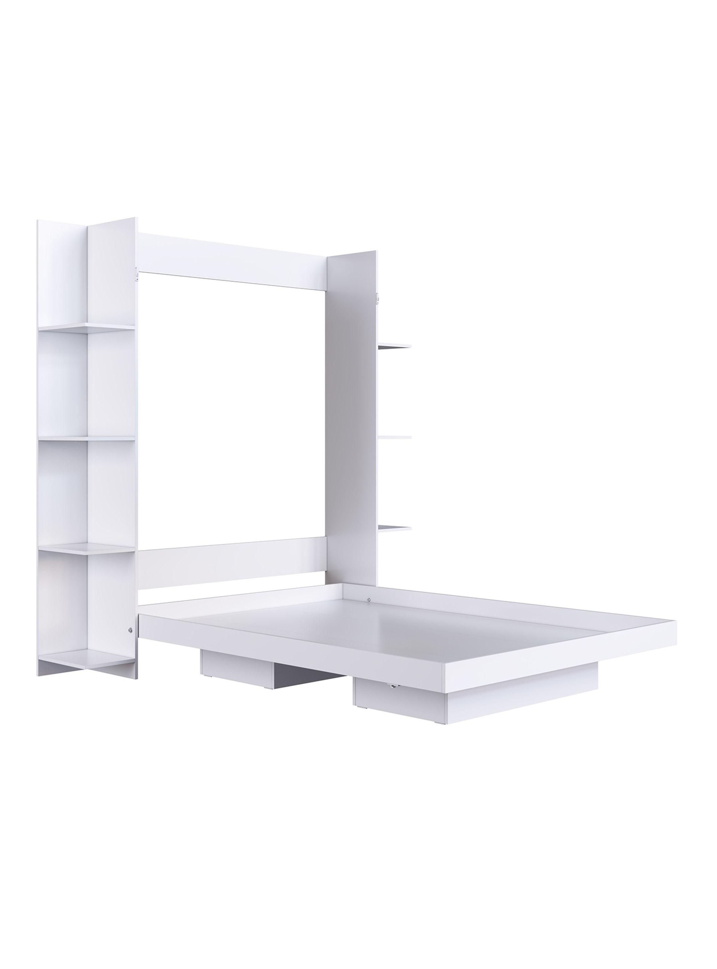 Cama Plegable Vertical con Estante 2 Plazas Vancouver-0