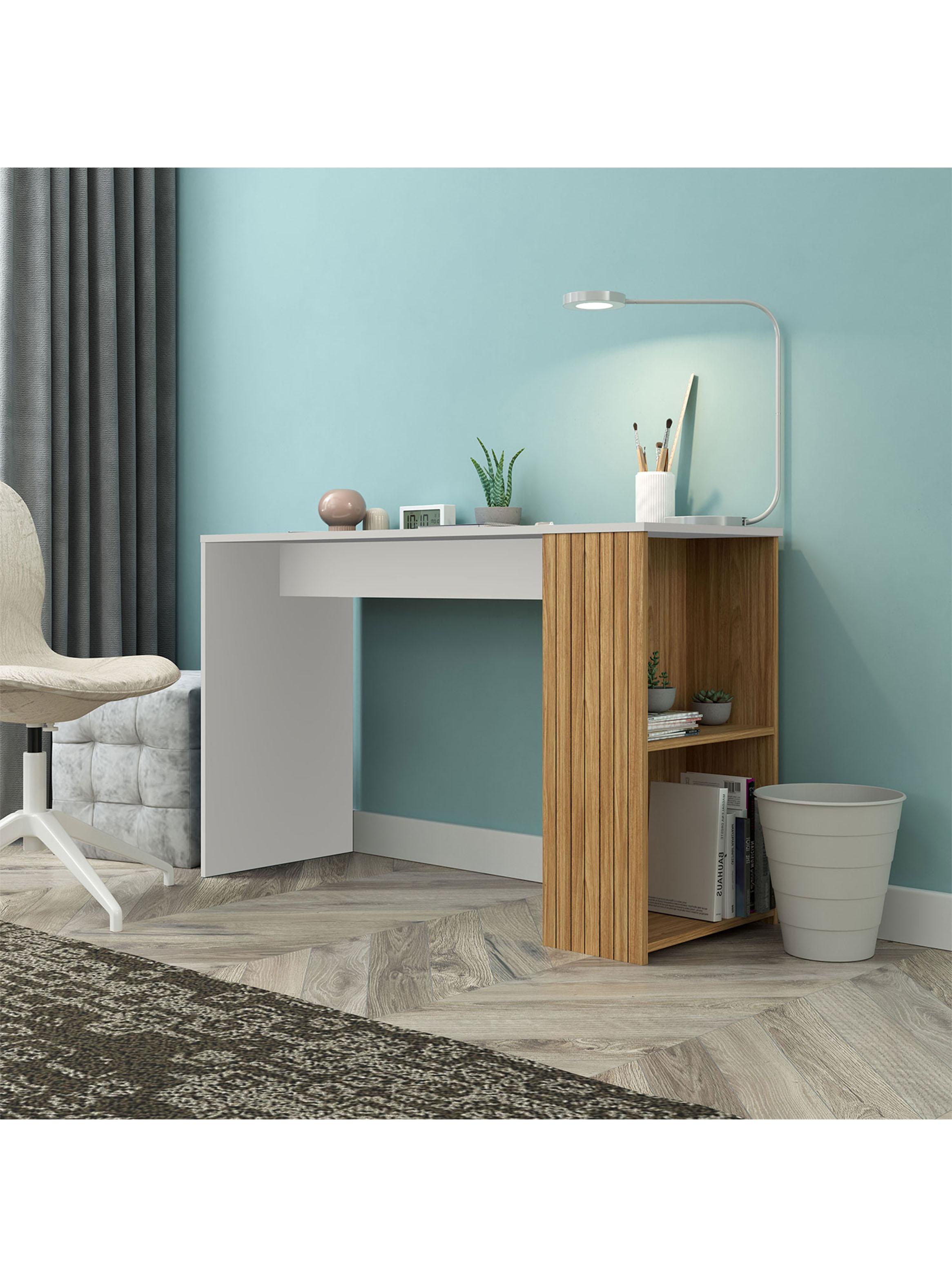 Escritorio Riscado Miel 1 Repisa-2