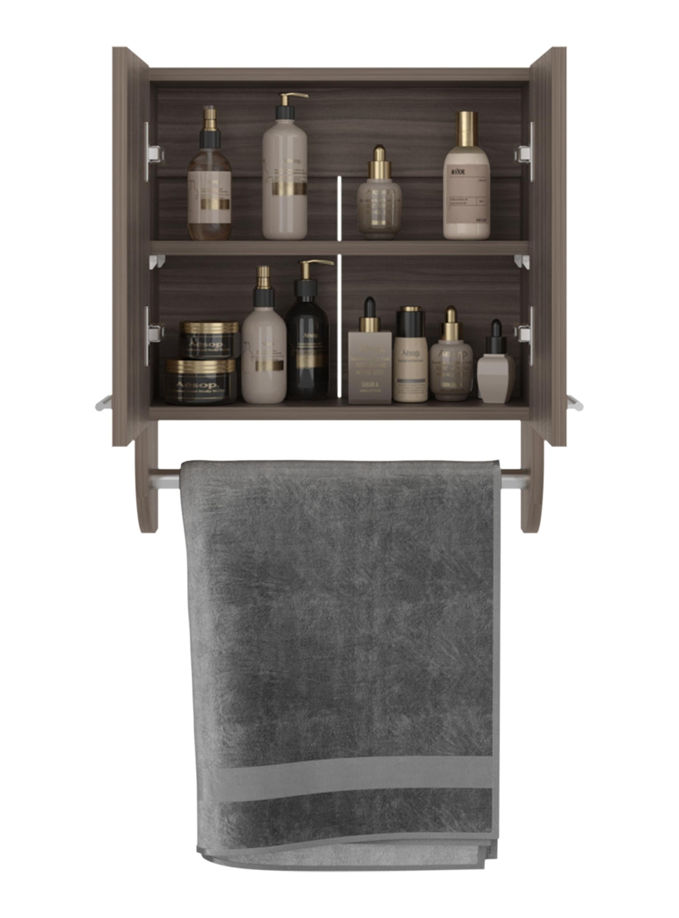 Botiquín 2 Puertas Bath 50x45x14.5 cm Avellana-3