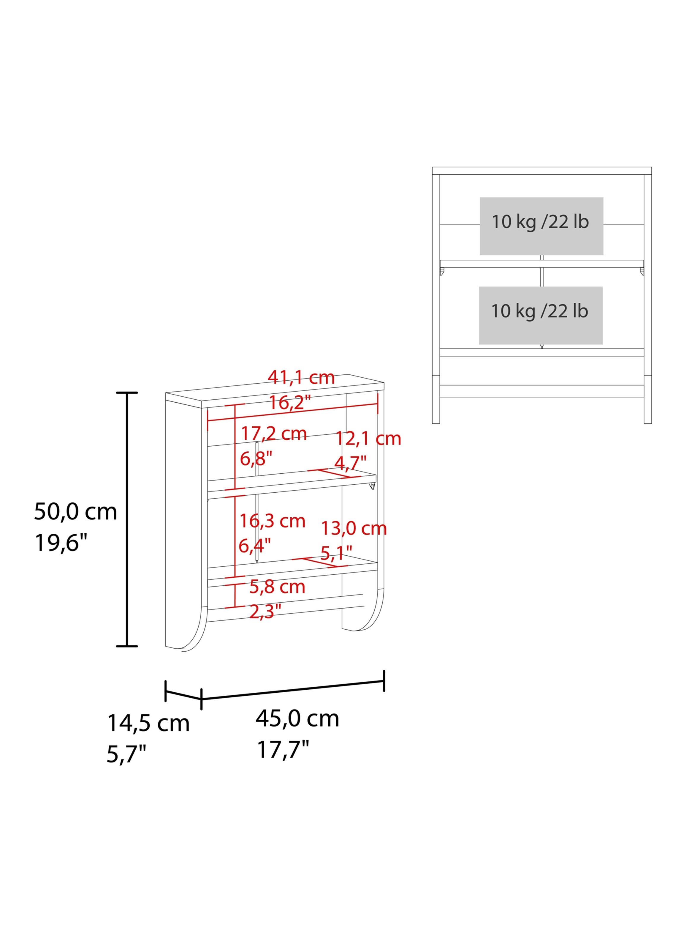 Botiquín 2 Puertas Bath 50x45x14.5 cm Avellana-1
