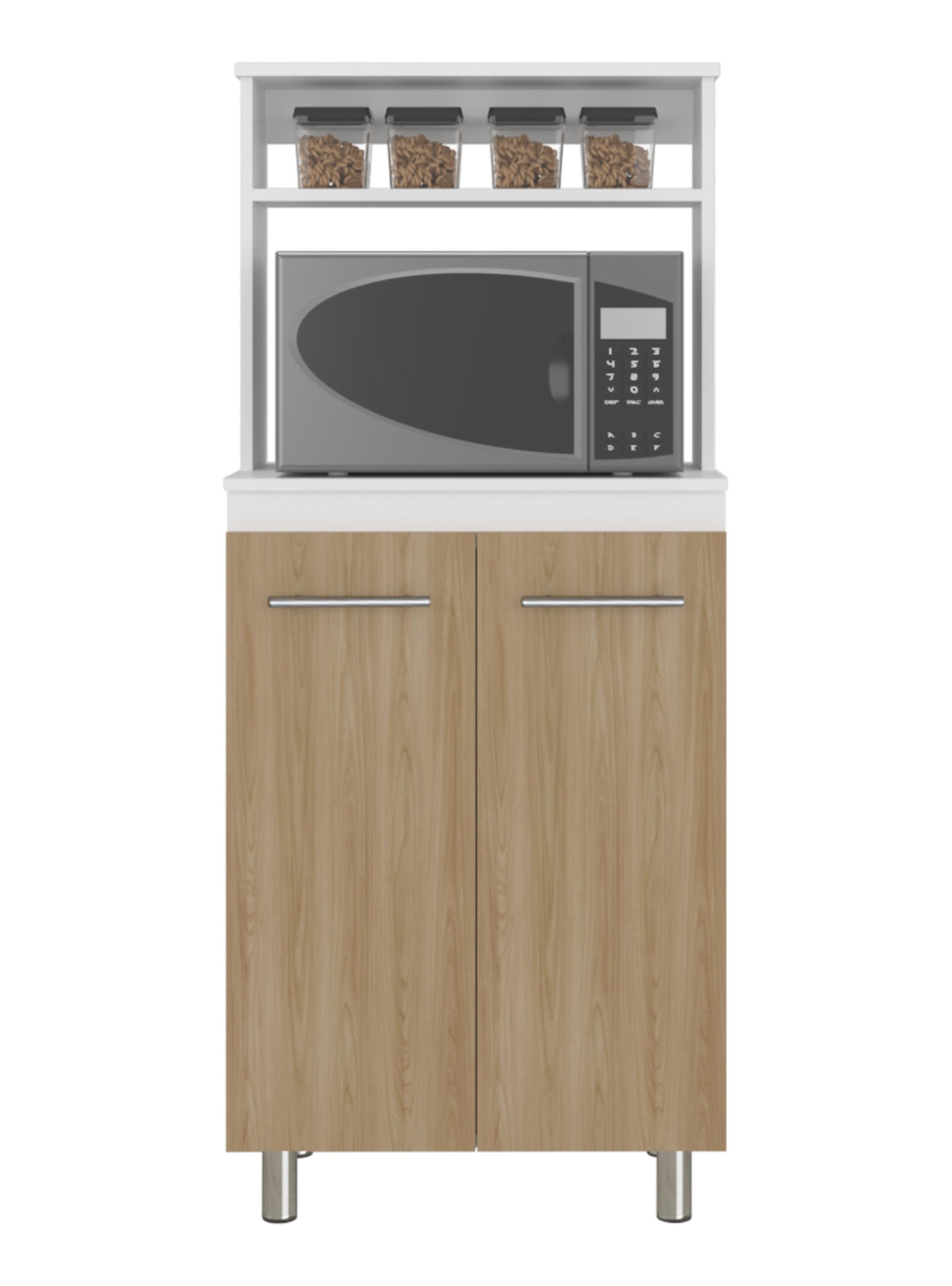 Mueble Microondas Sedona Blanco Mqz y Fresno Europeo-3