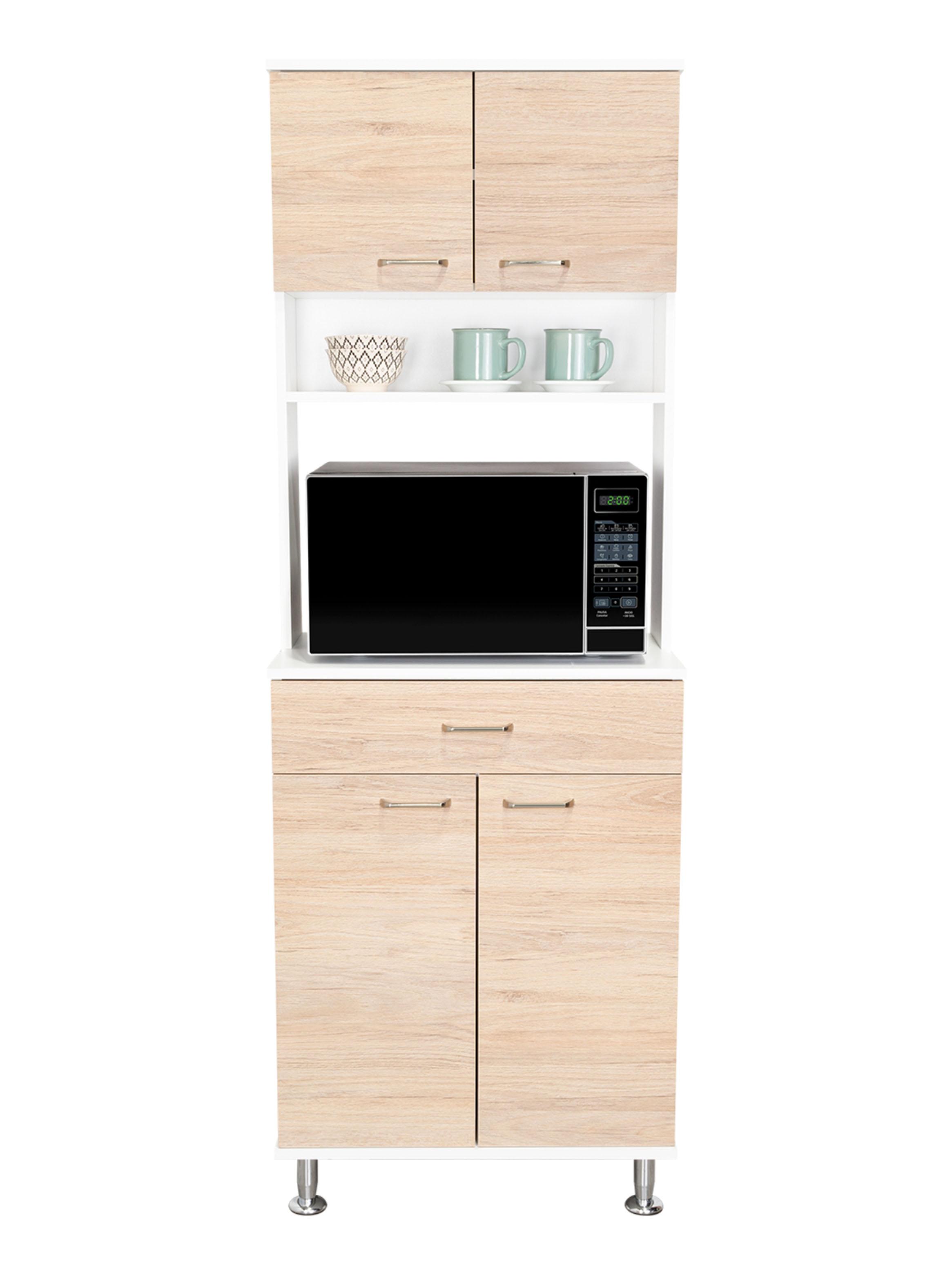 Mueble para Microondas 4 Puertas 1 Cajón Kitchen-60-2