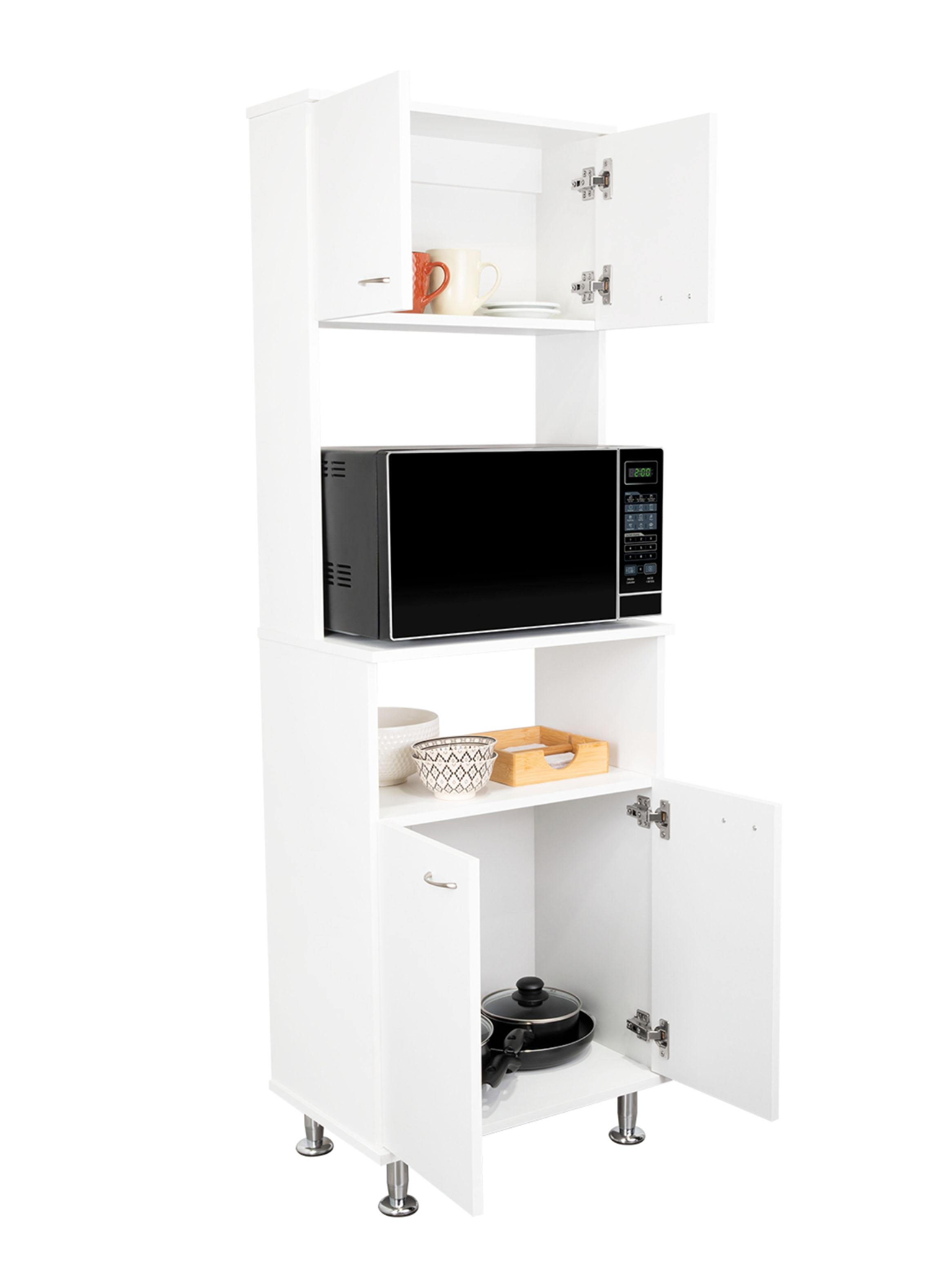 Mueble para Microondas 4 Puertas Kitchen-54 Blanco-3