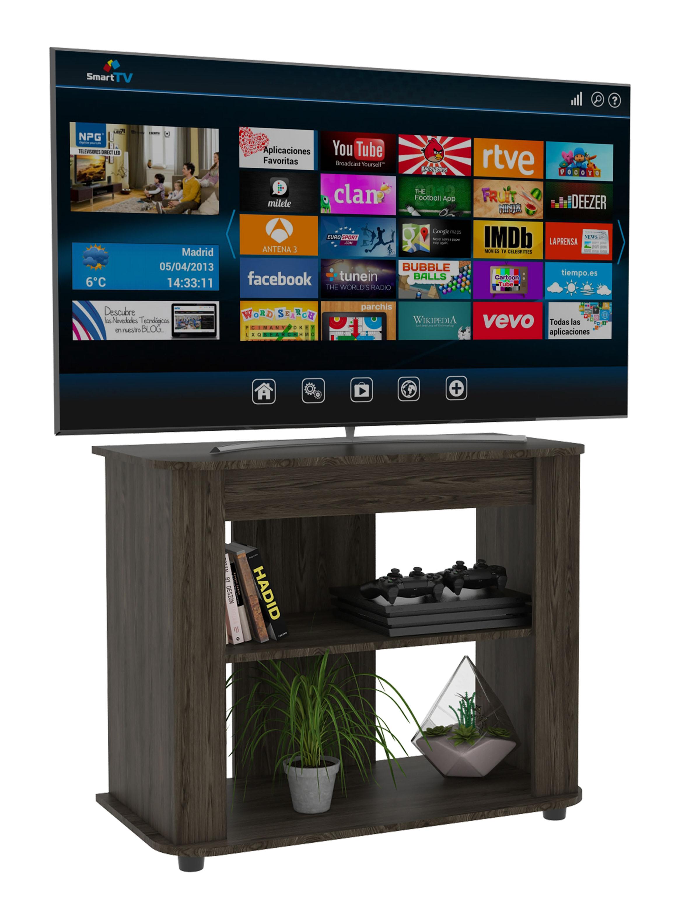 Rack TV 40'' Maori Coñac 75x90x45 cm-2