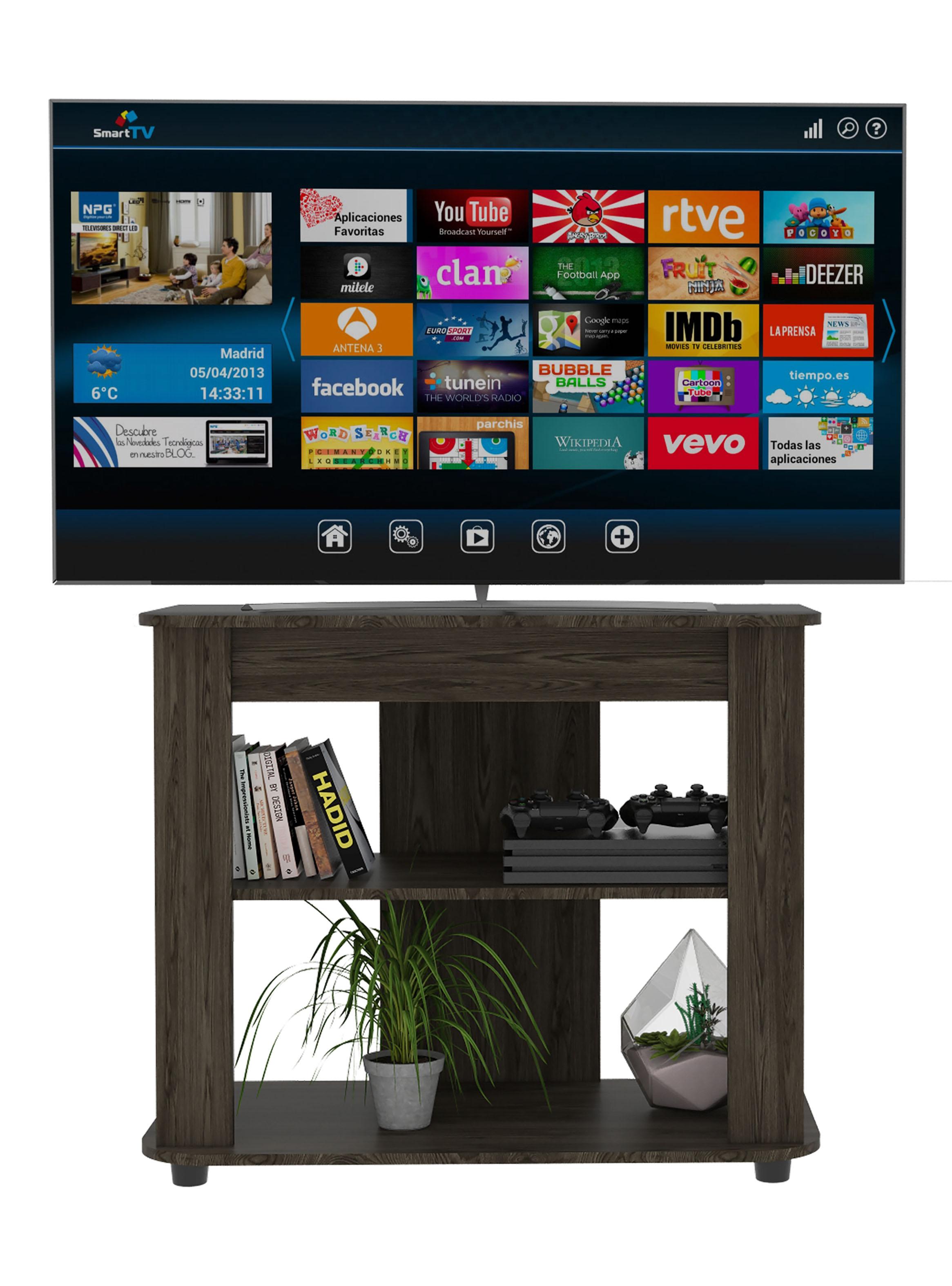 Rack TV 40'' Maori Coñac 75x90x45 cm-3