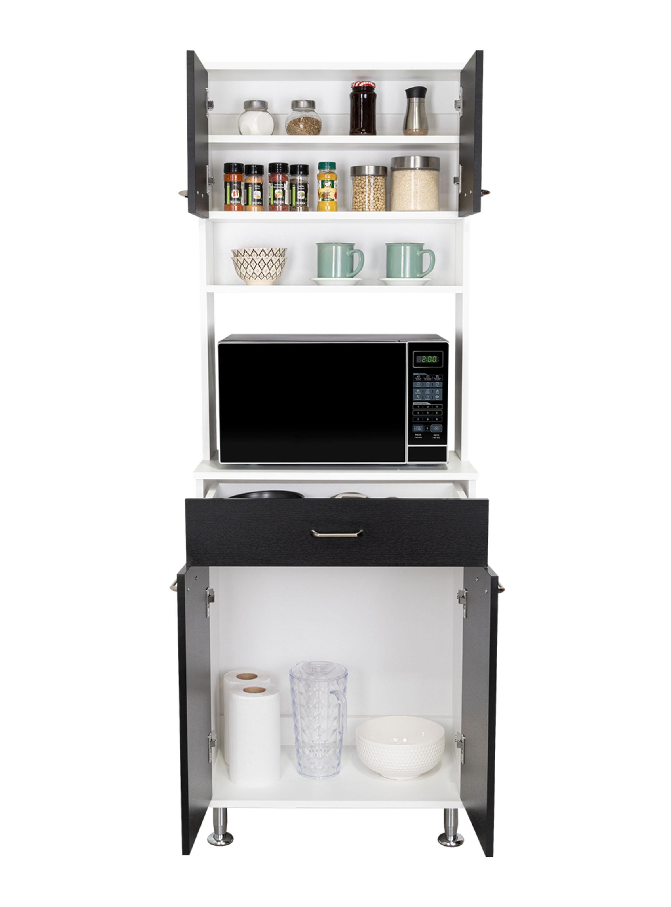 Mueble para Microondas 4 Puertas 1 Cajón Kitchen-60 Wengue-3