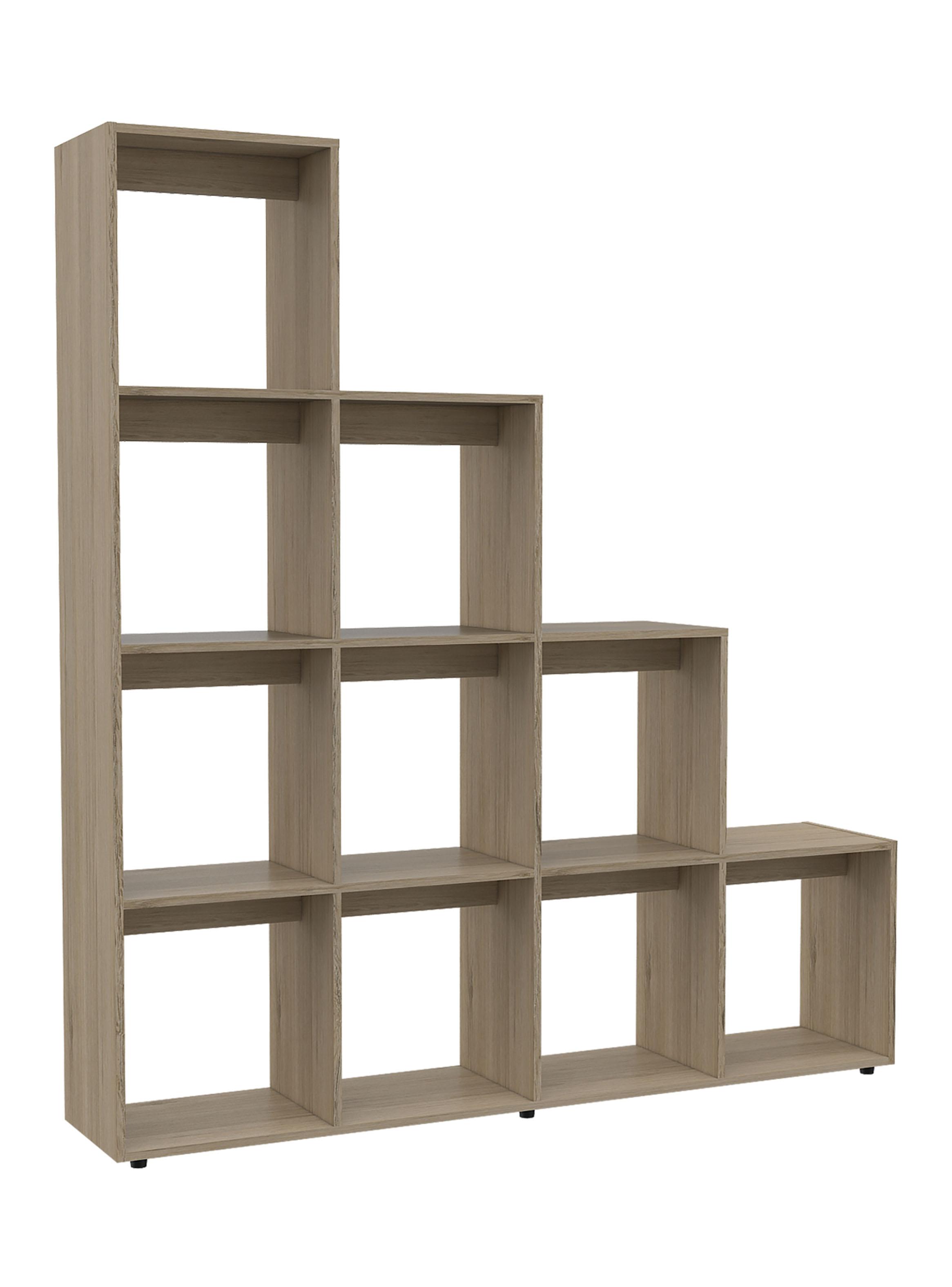 Biblioteca Escalera Beijing Rovere y Blanco-0