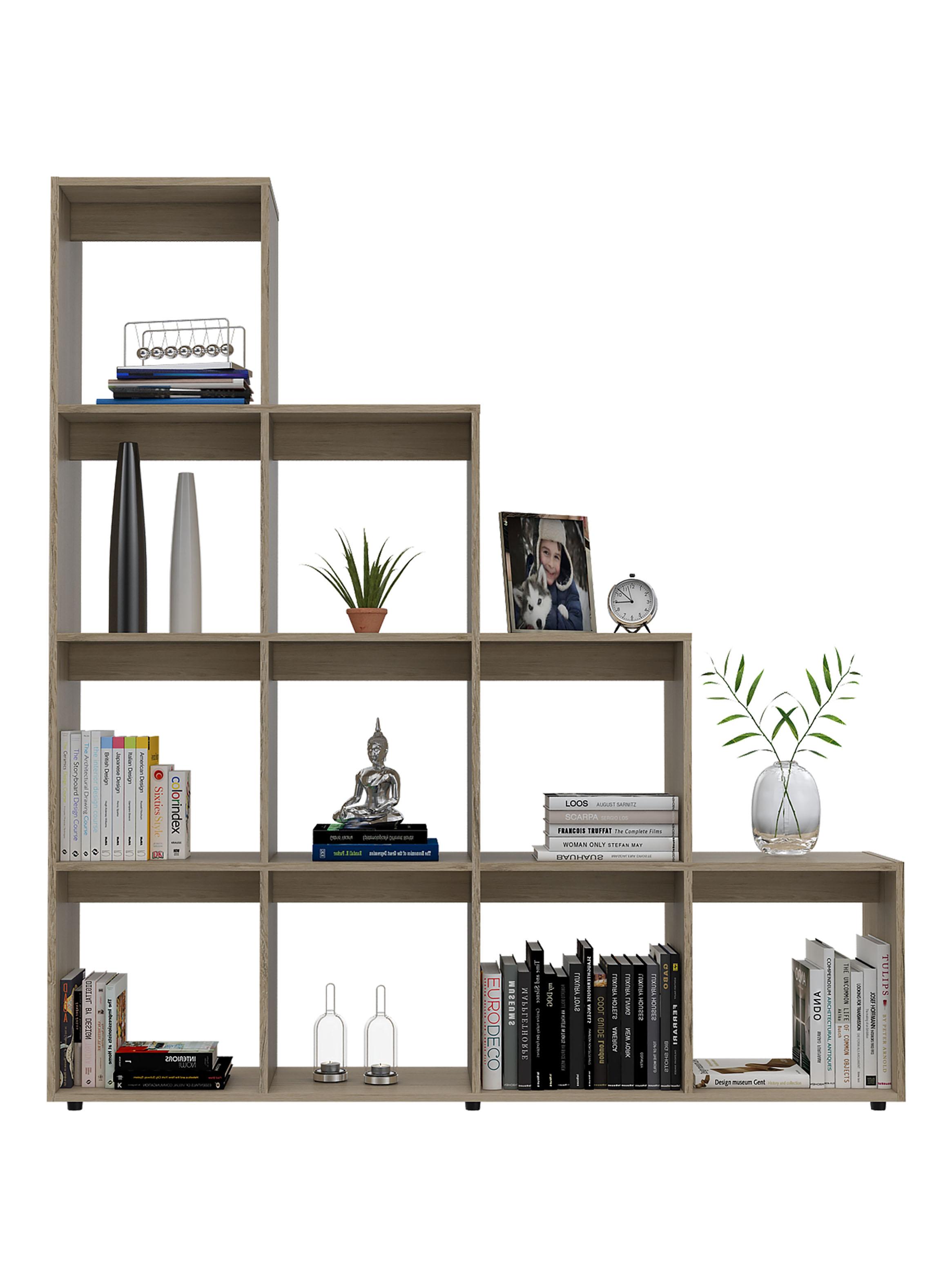 Biblioteca Escalera Beijing Rovere y Blanco-2