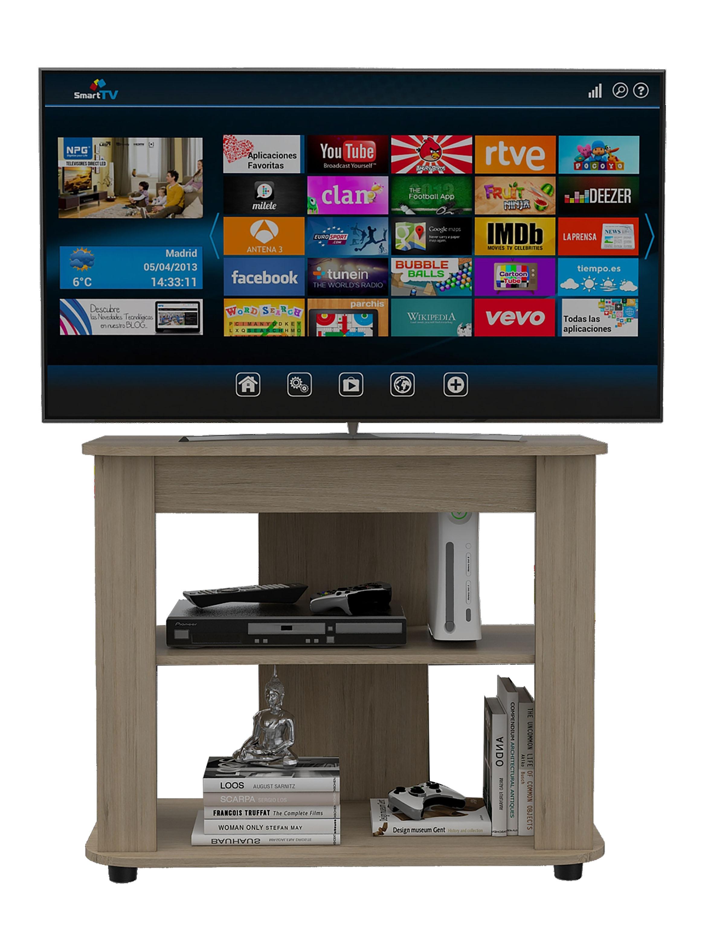 Rack TV 40'' Maori Rovere 75x90x45 cm-3