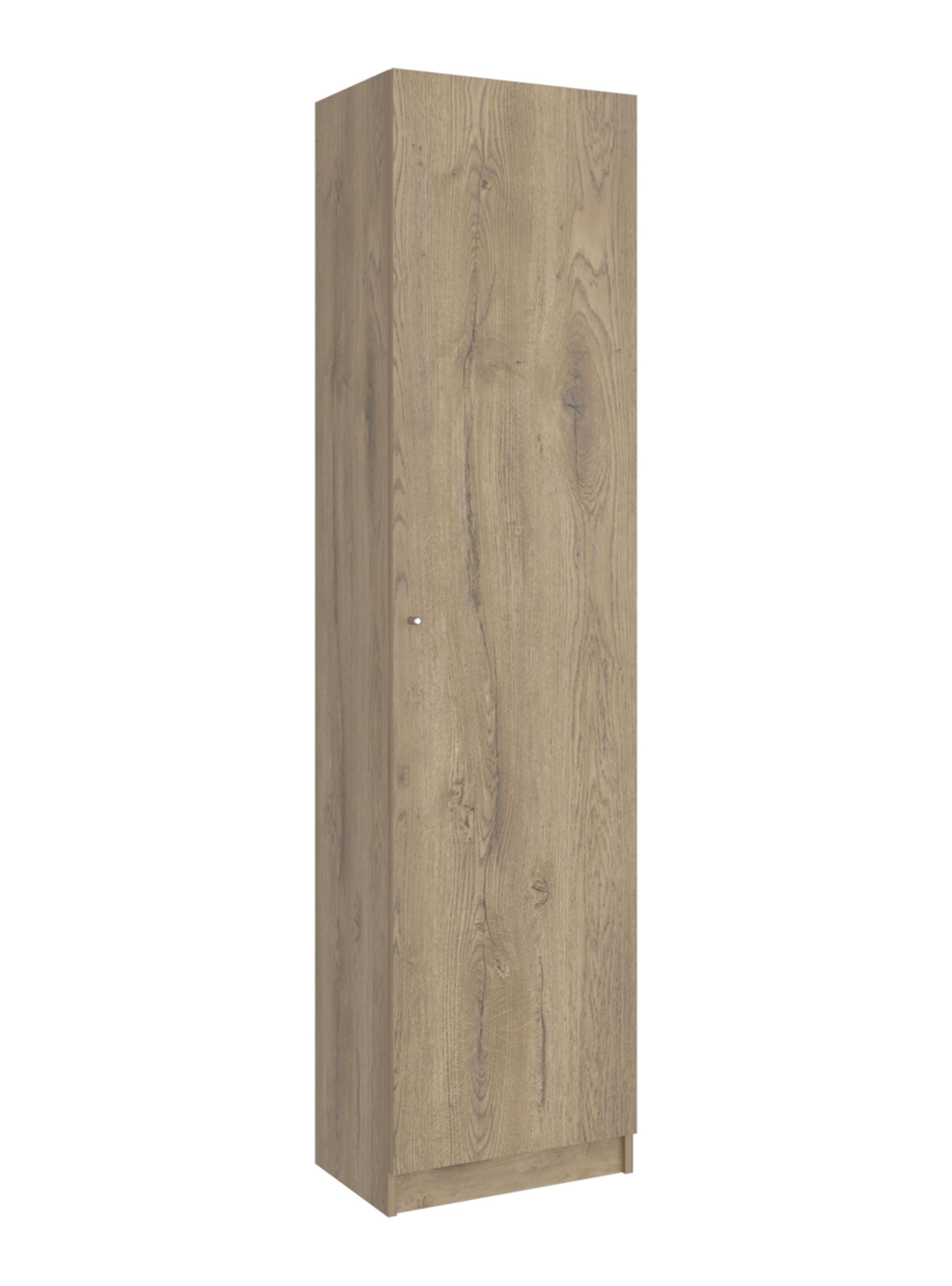 Estante 1 Puerta Home-E5 Macadamia y Blanco-0