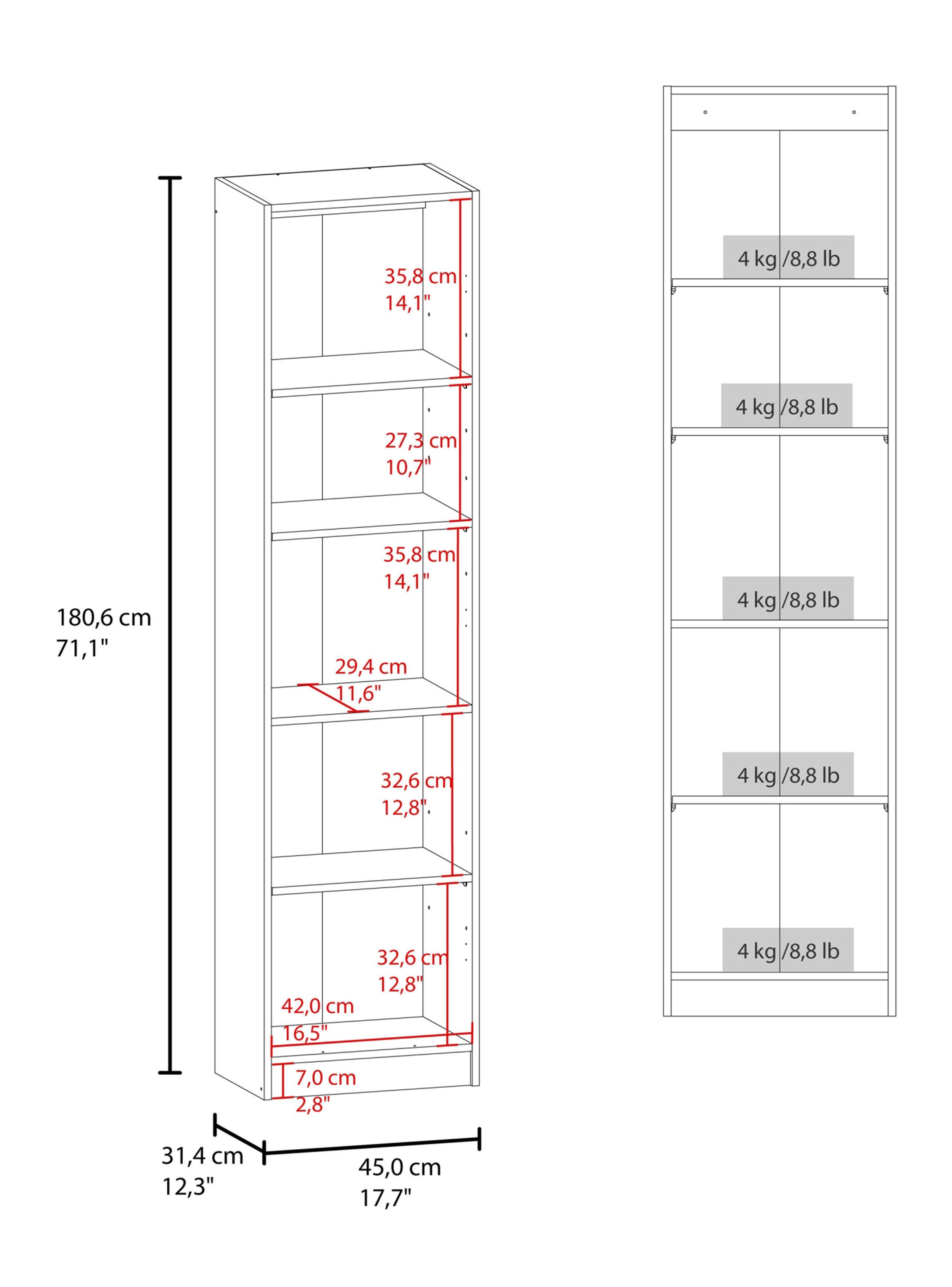 Estante 1 Puerta Home-E5 Wengue-1