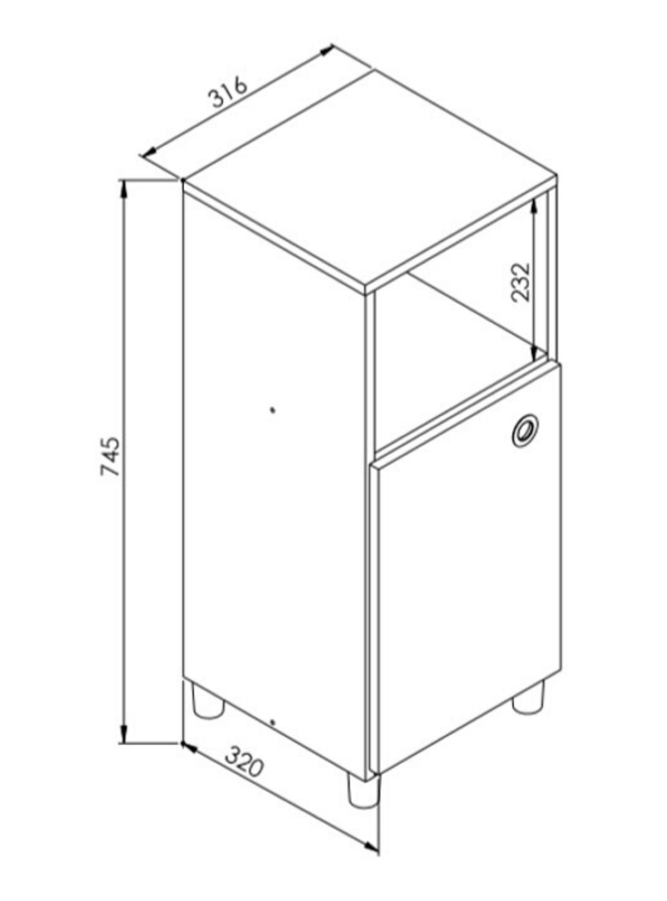 Mueble para Bidón con puerta Milena-1