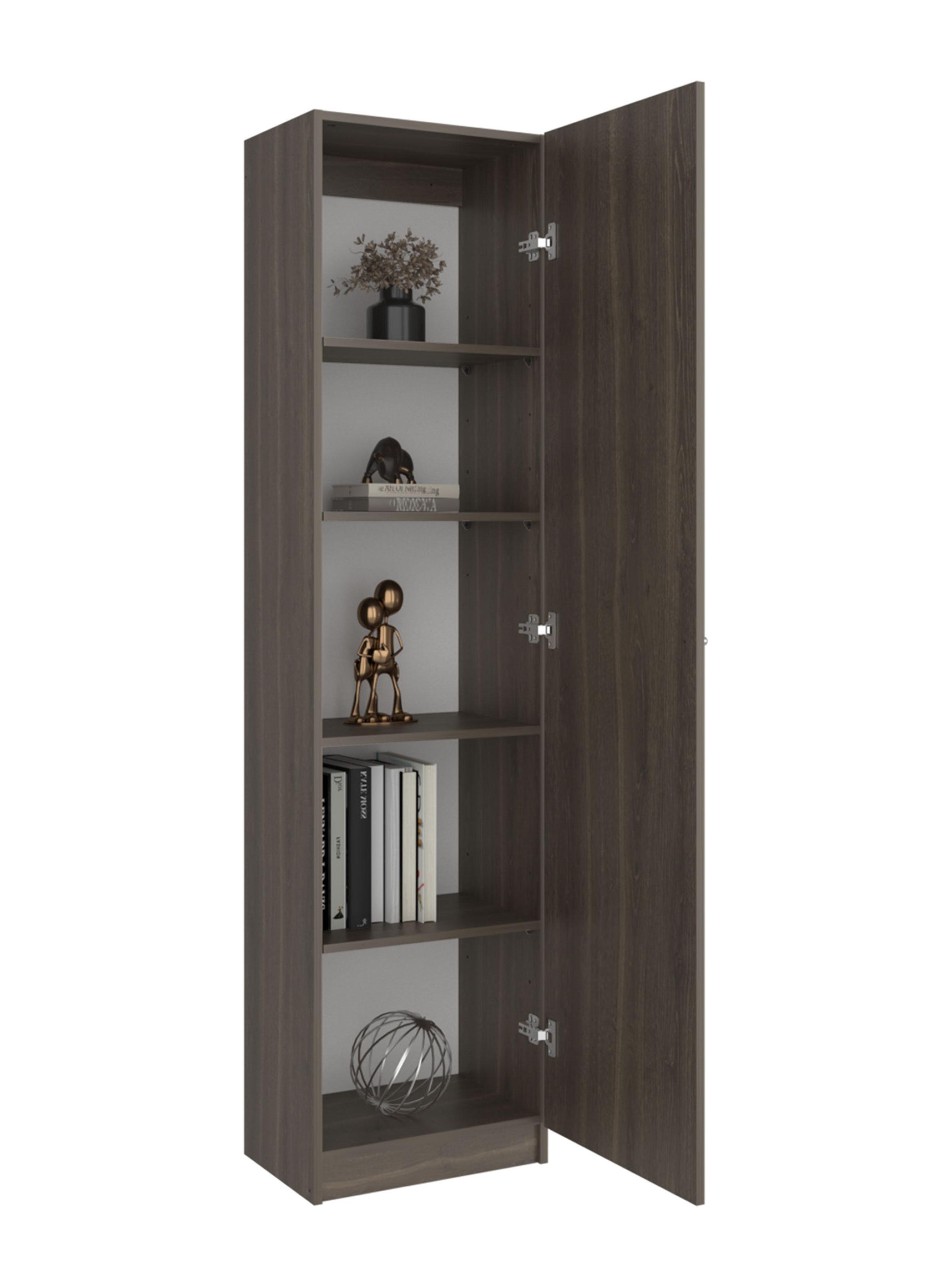 Estante 1 Puerta Home-E5 Milan y Blanco-4