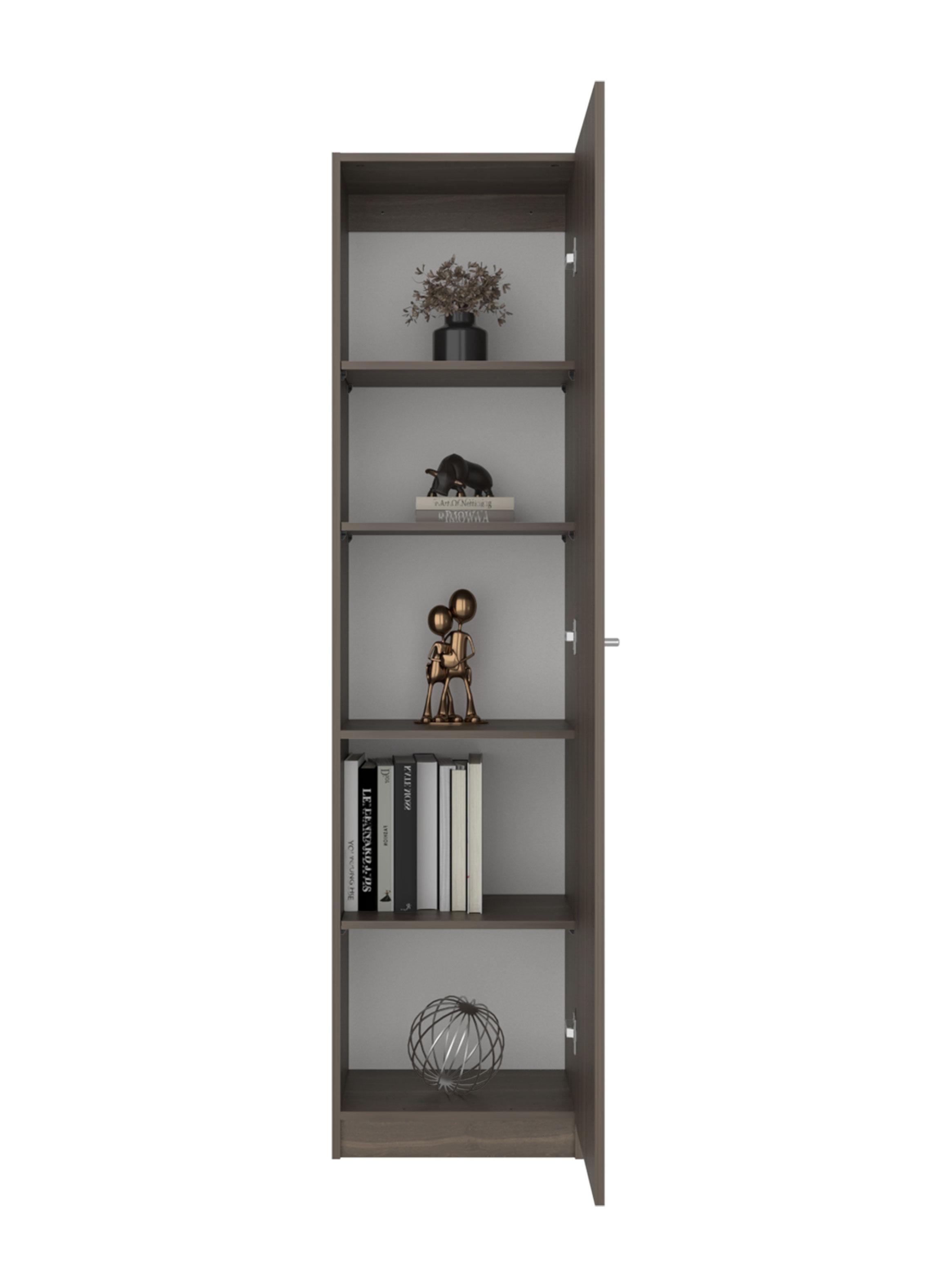 Estante 1 Puerta Home-E5 Milan y Blanco-3