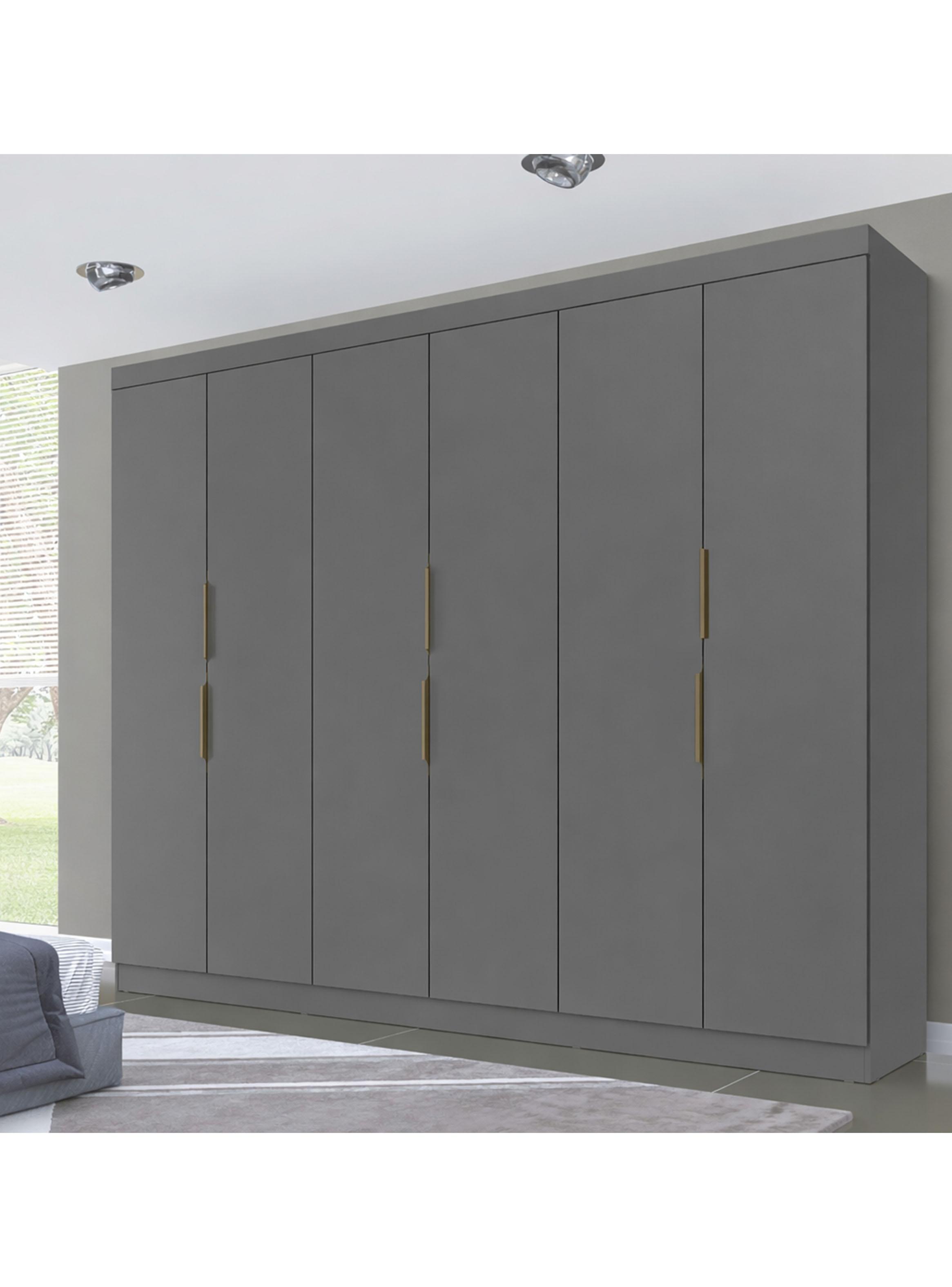 Clóset 12K 6 Puertas 4 Cajones Gris-3