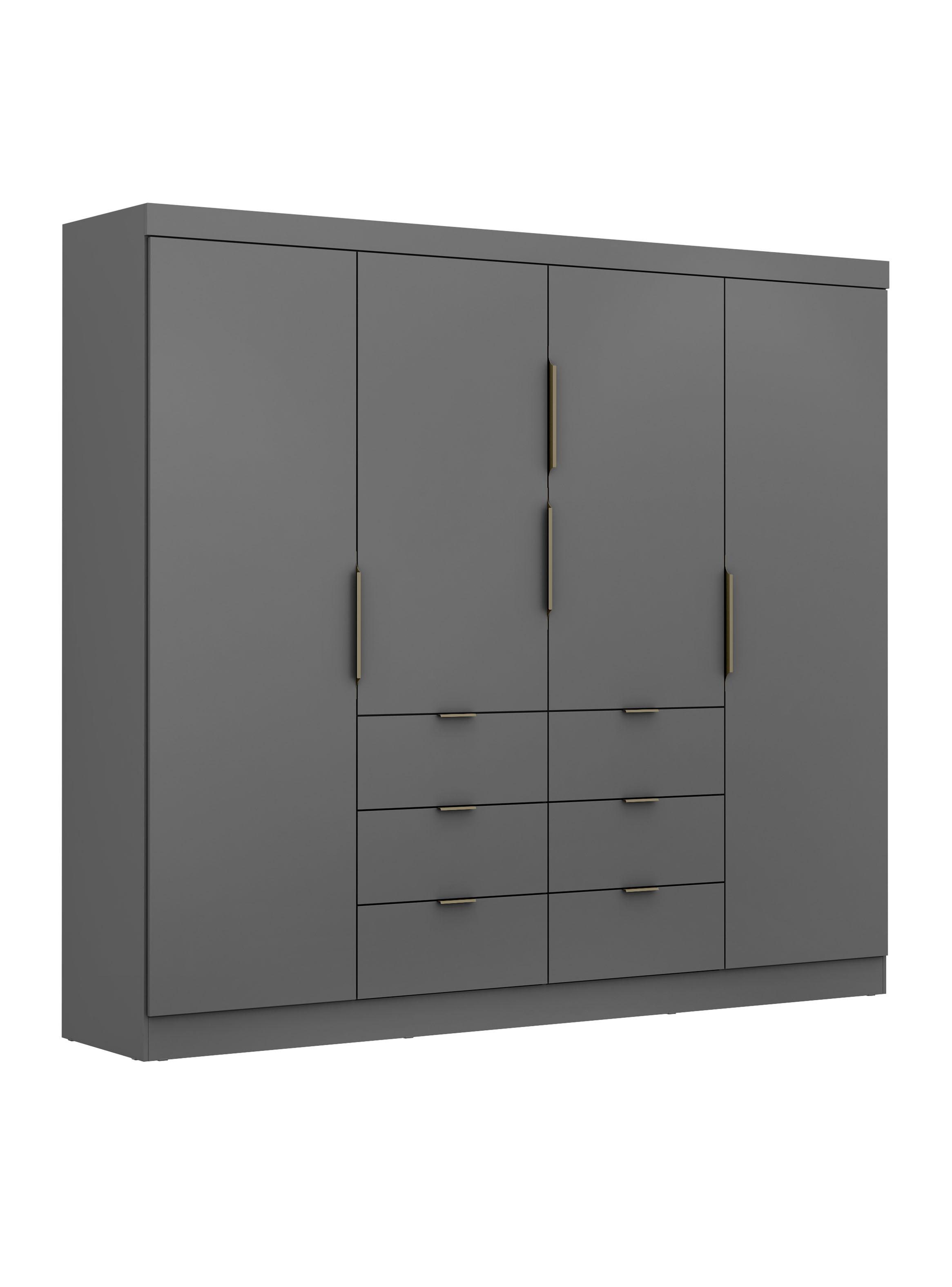 Clóset Click 4 Puertas 6 Cajones Café-0