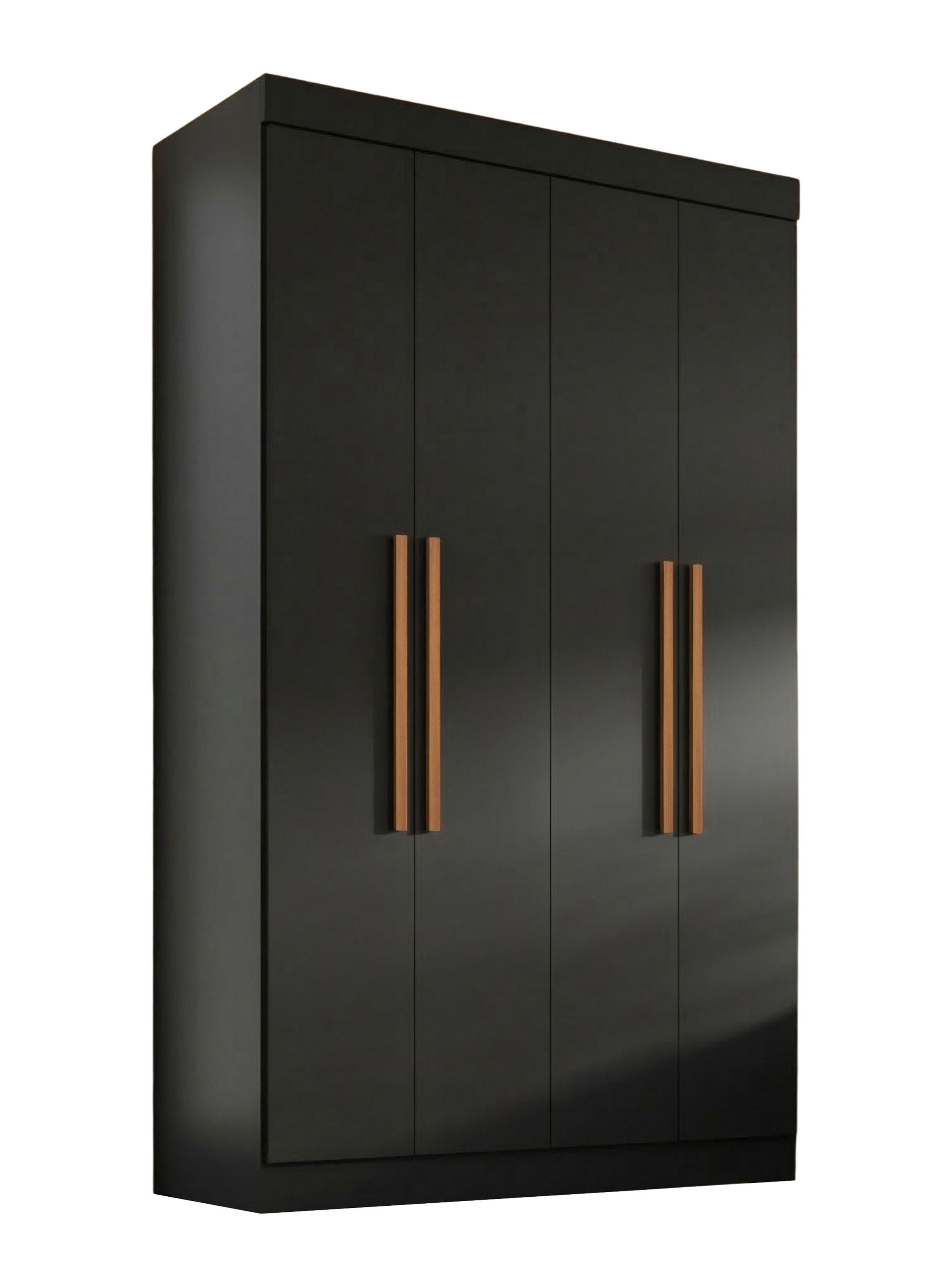 Clóset Paris 4 Puertas 2 Cajones Negro-0