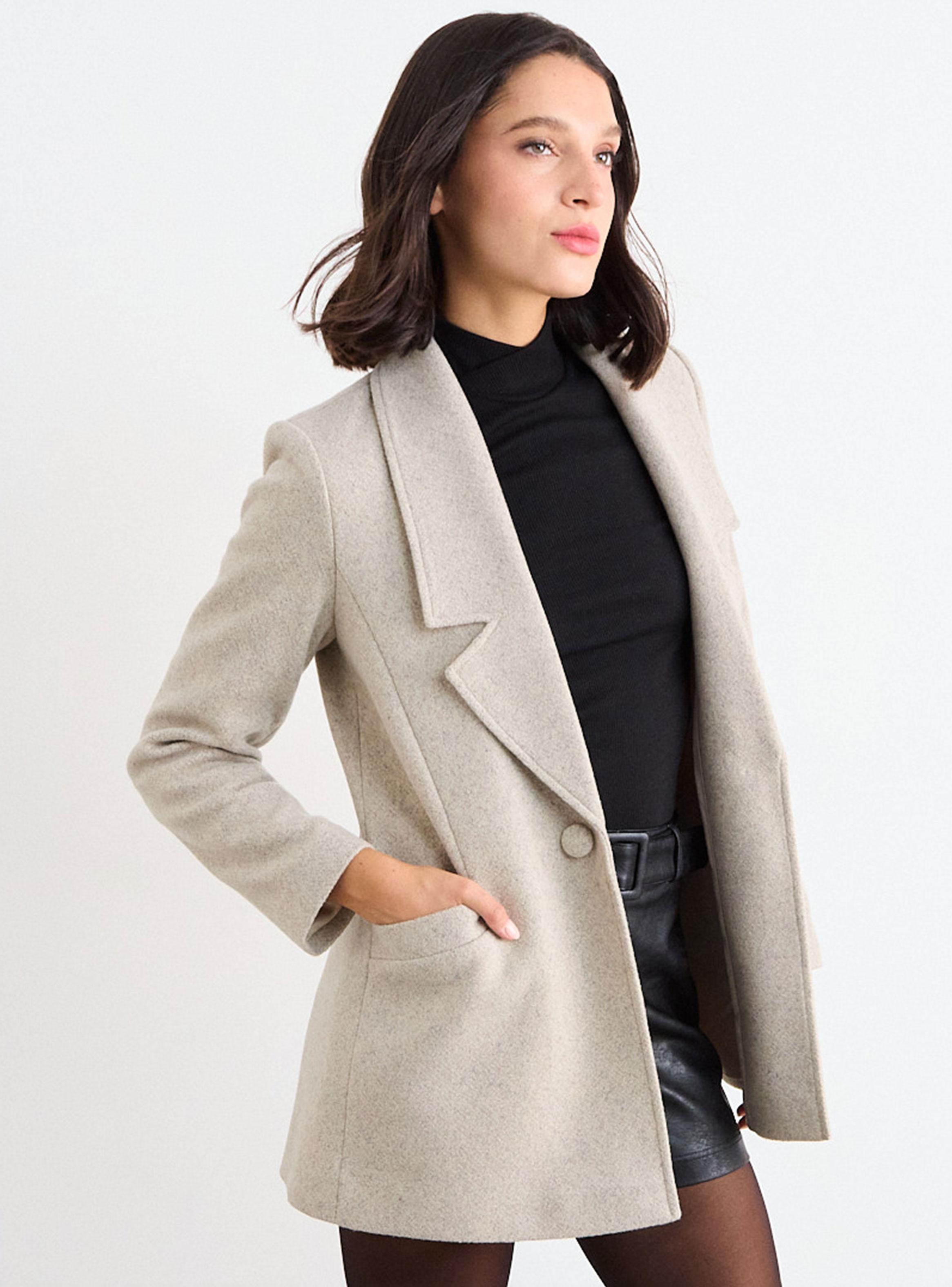 Abrigo Chaquetón Liso-2