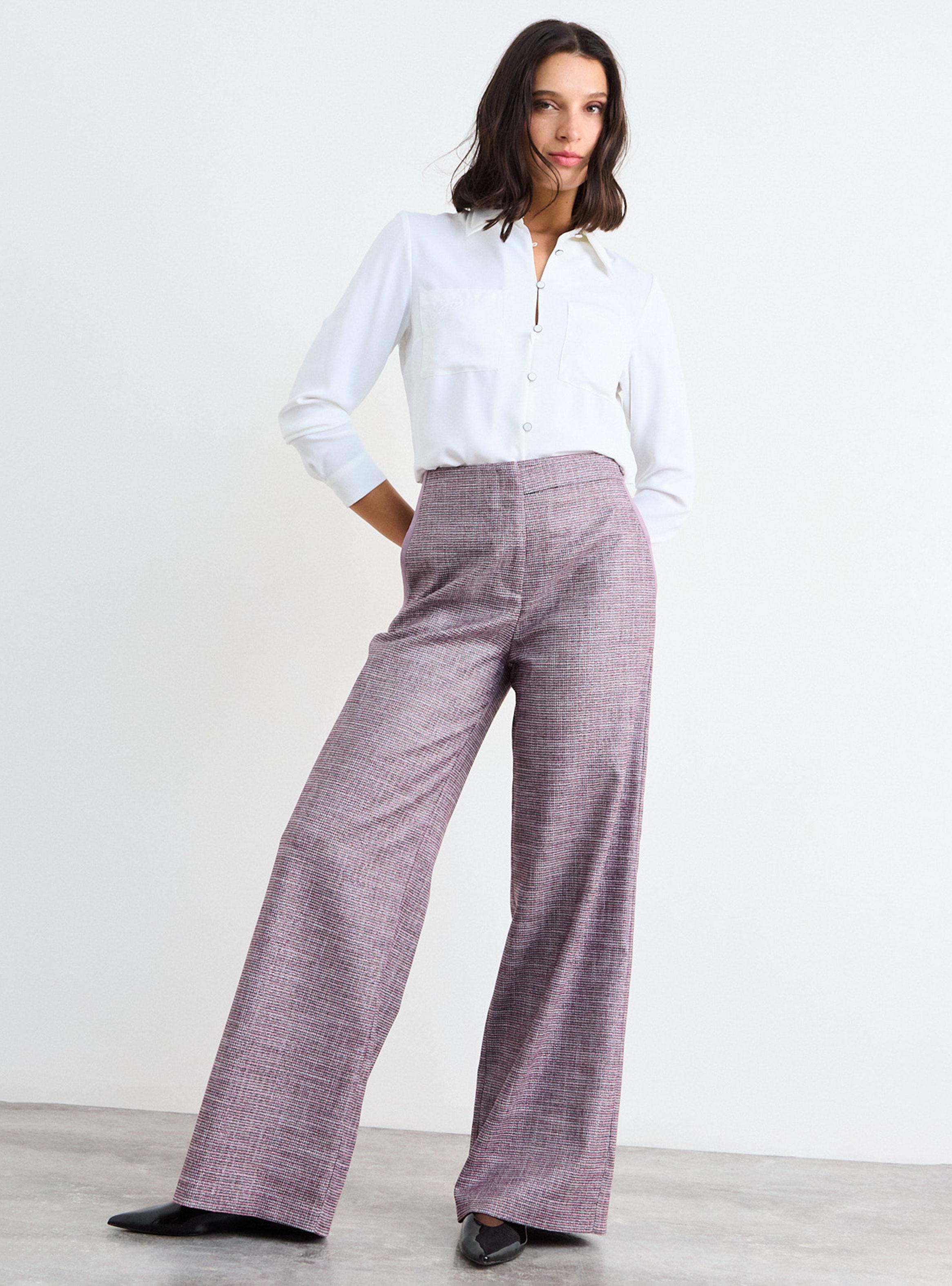 Pantalón Fantasía Wide Leg con Cierre-4