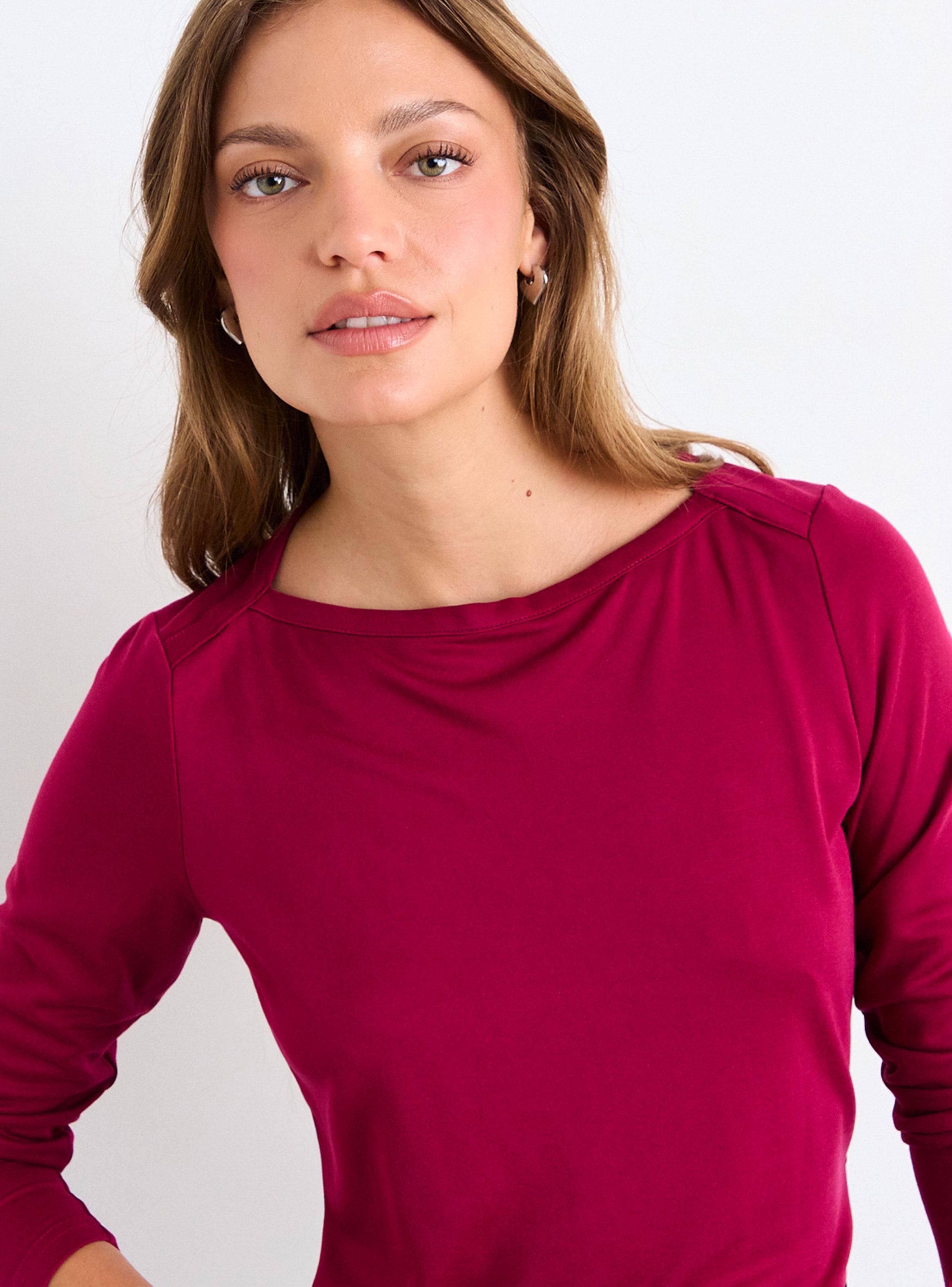 Polera Lisa Cuello Bote-3