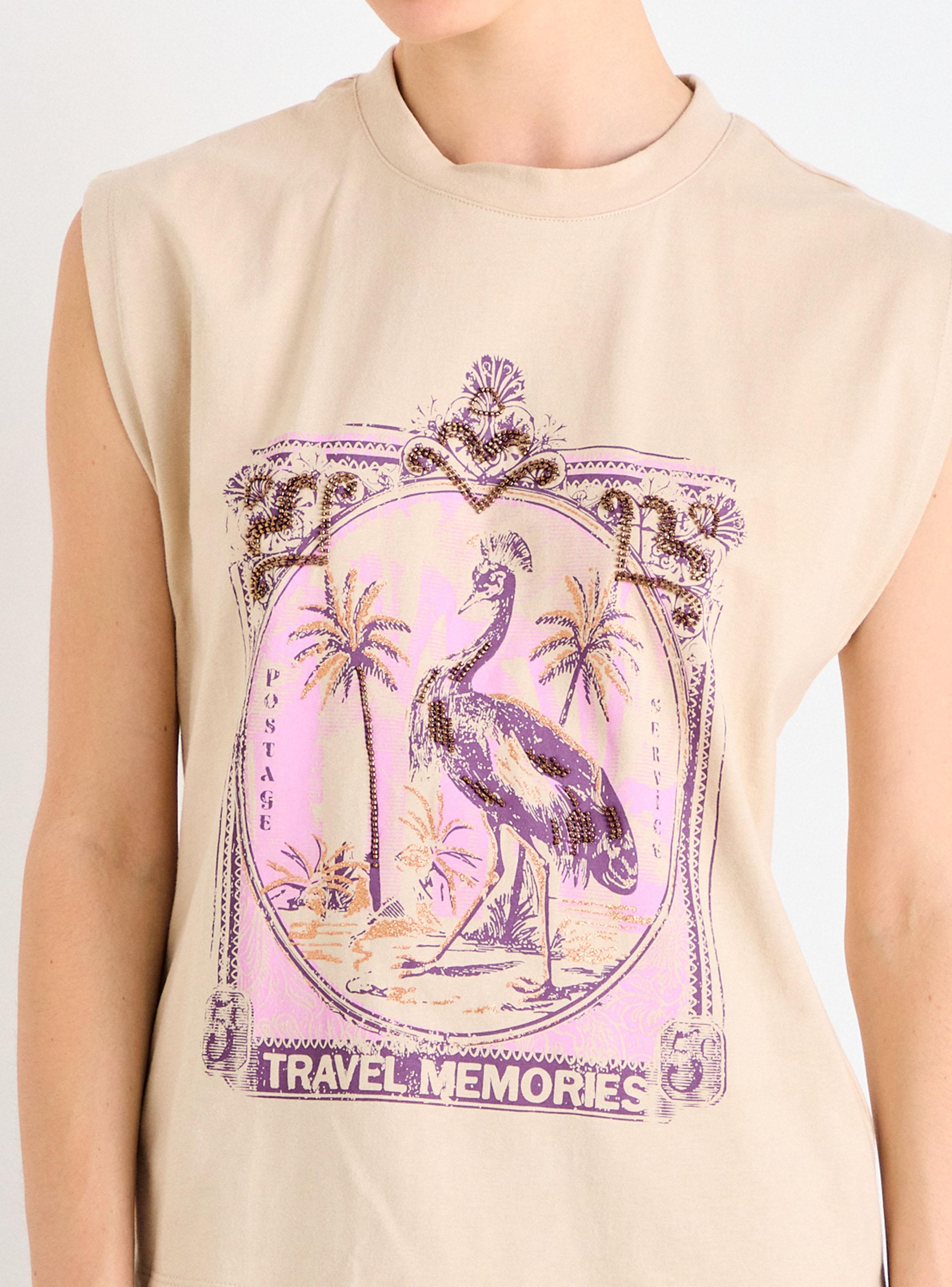 Polera Estampada Cuello Redondo Regular-3