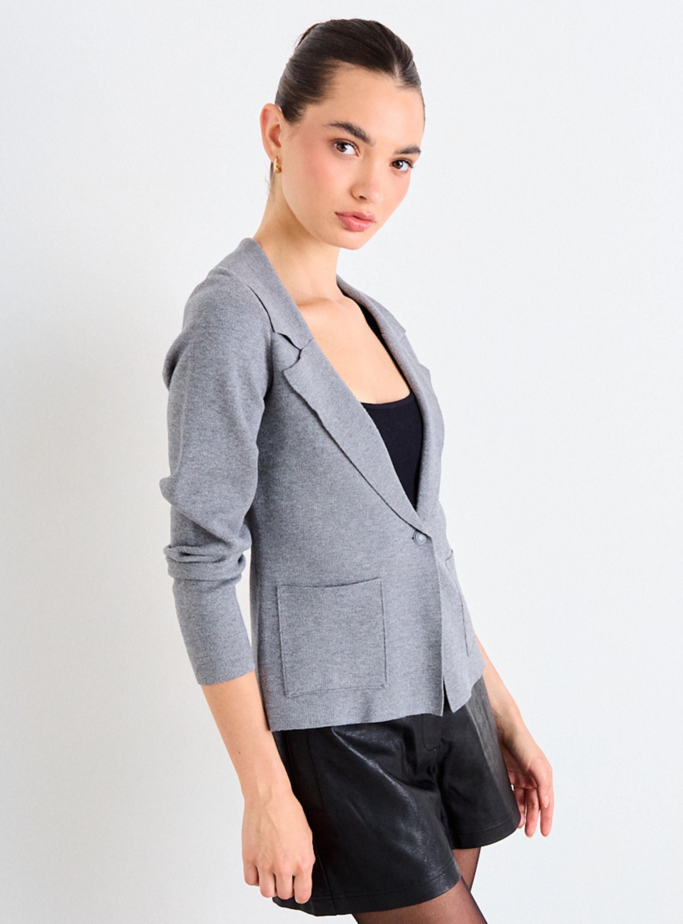 Blazer Tejido Bolsillos-2