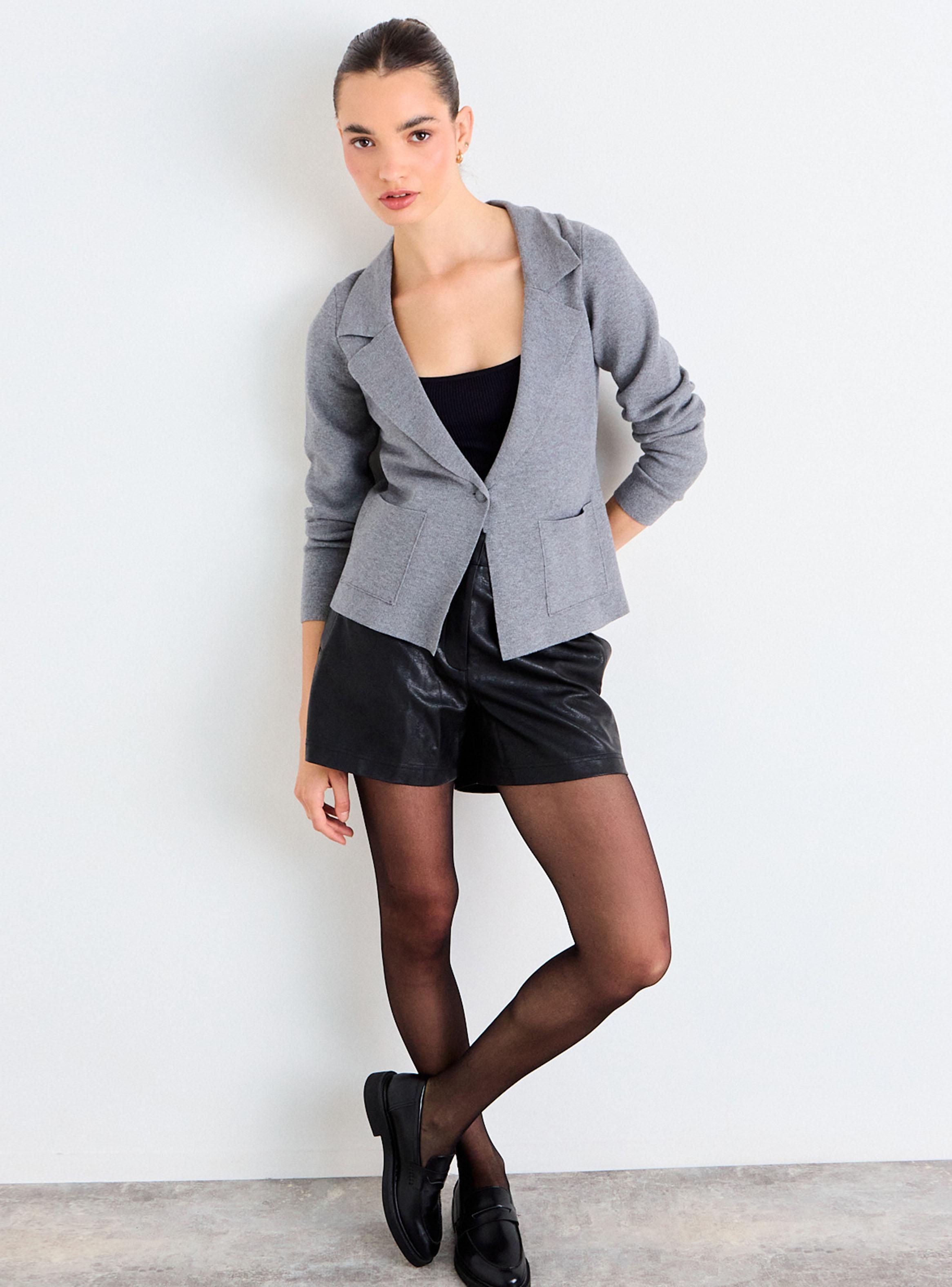 Blazer Tejido Bolsillos-4