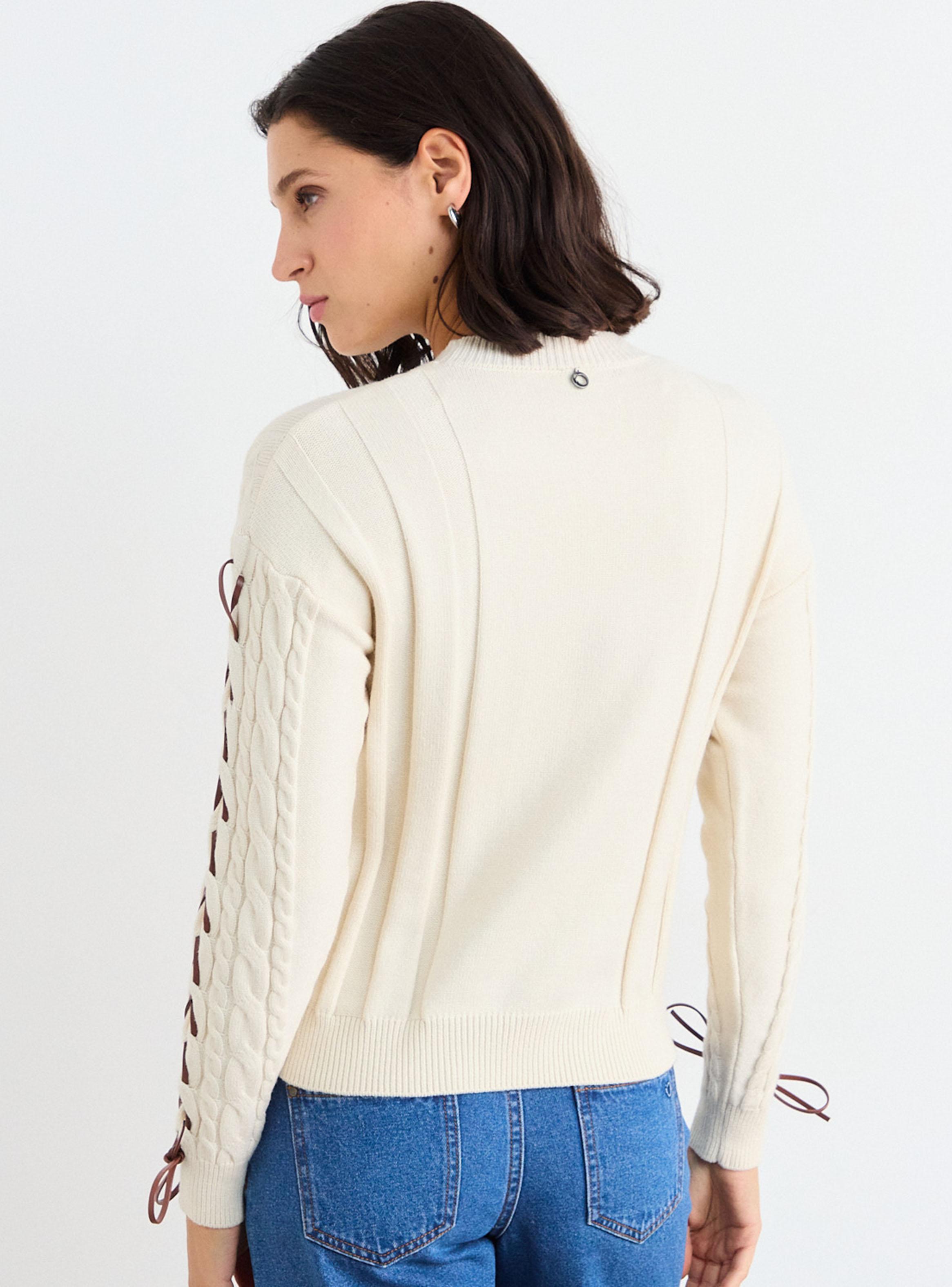 Sweater Cordón Detalle Manga-1