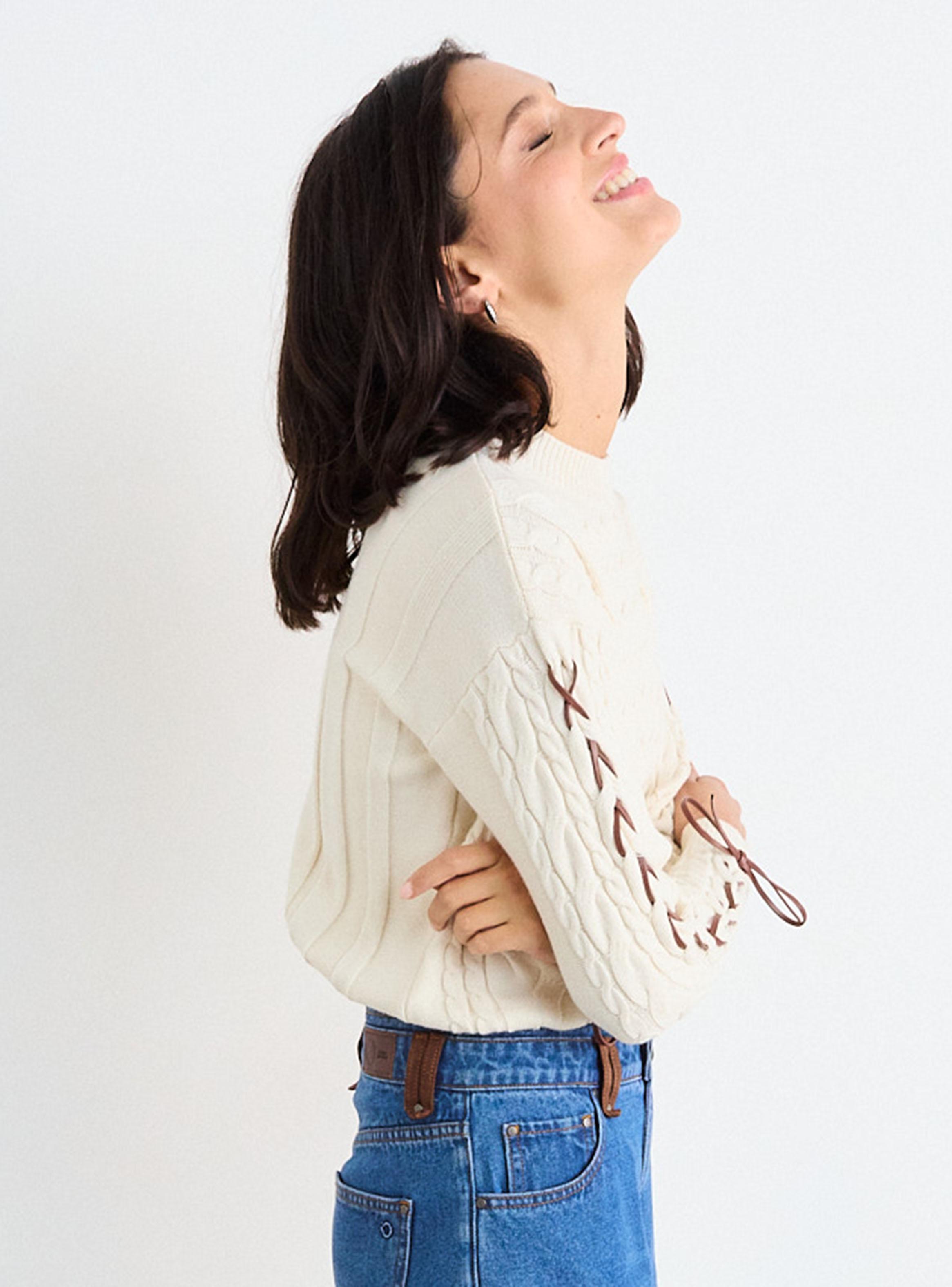 Sweater Cordón Detalle Manga-2