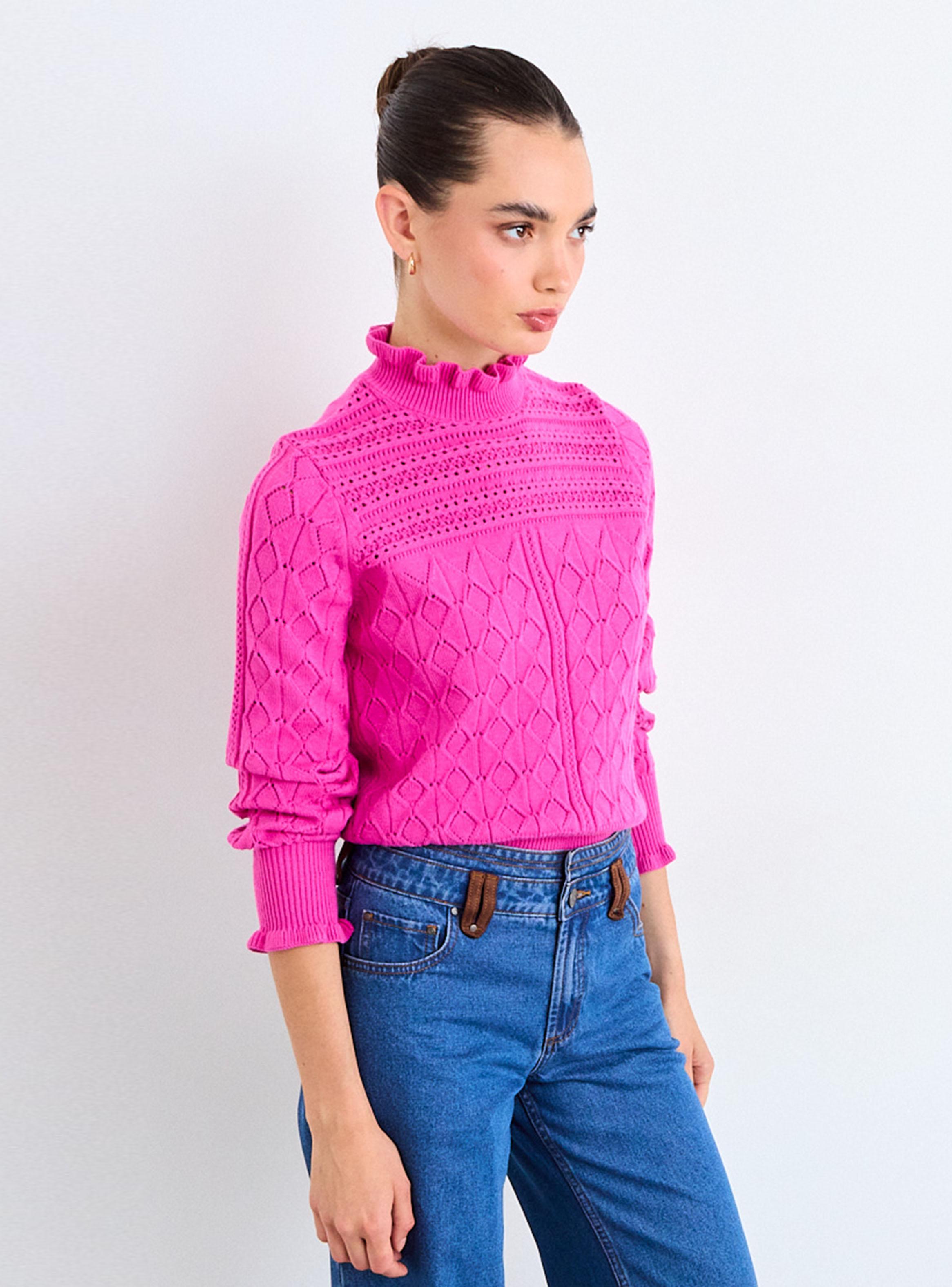 Sweater Cuello Alto Ondulado Beatle-2