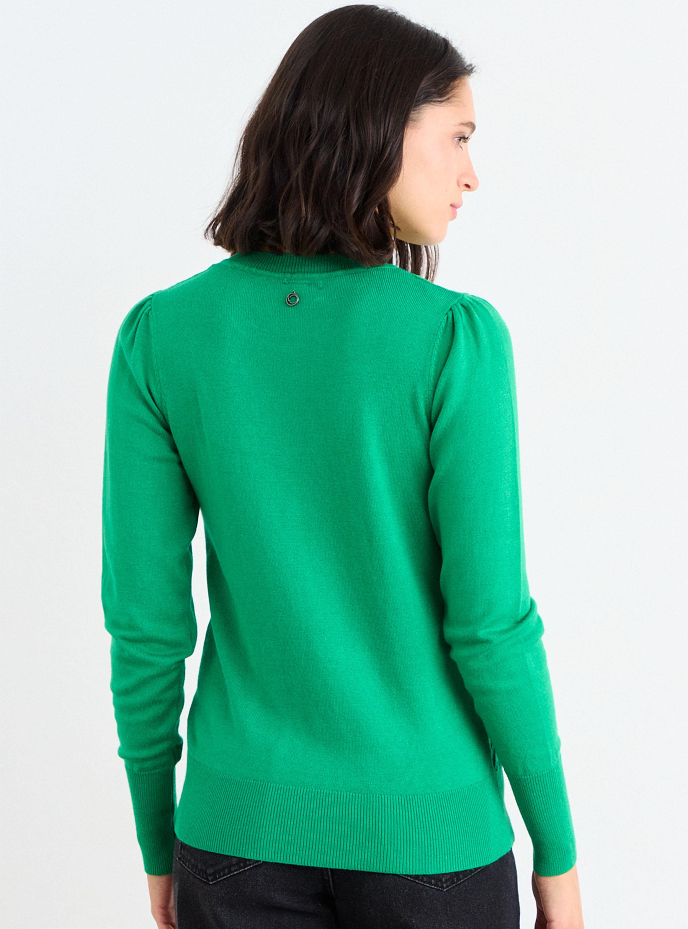 Sweater Liso con Cuello Redondo Regular-1