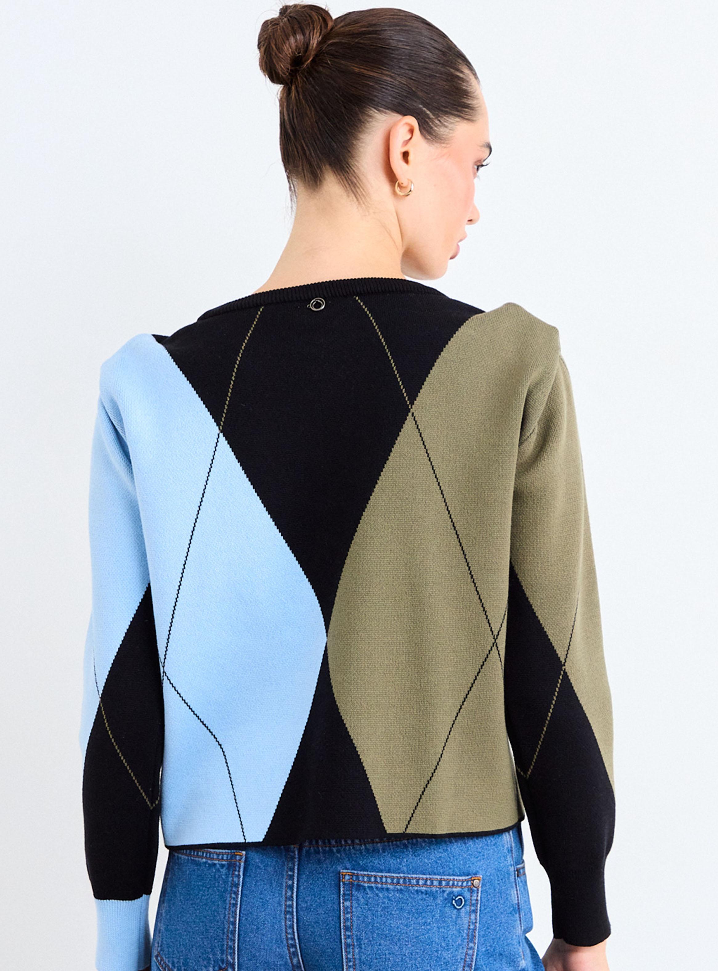 Sweater Fantasía Estampado Geométrico-1
