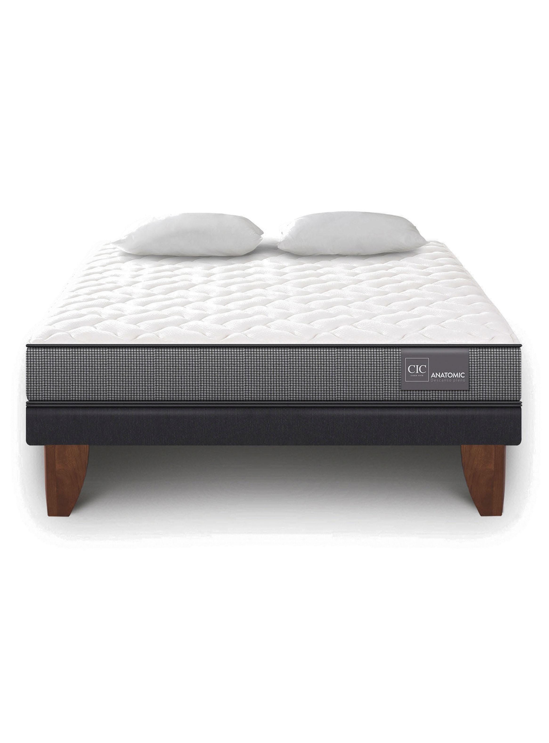 Cama Europea Anatomic 2 Plazas + Almohadas-2