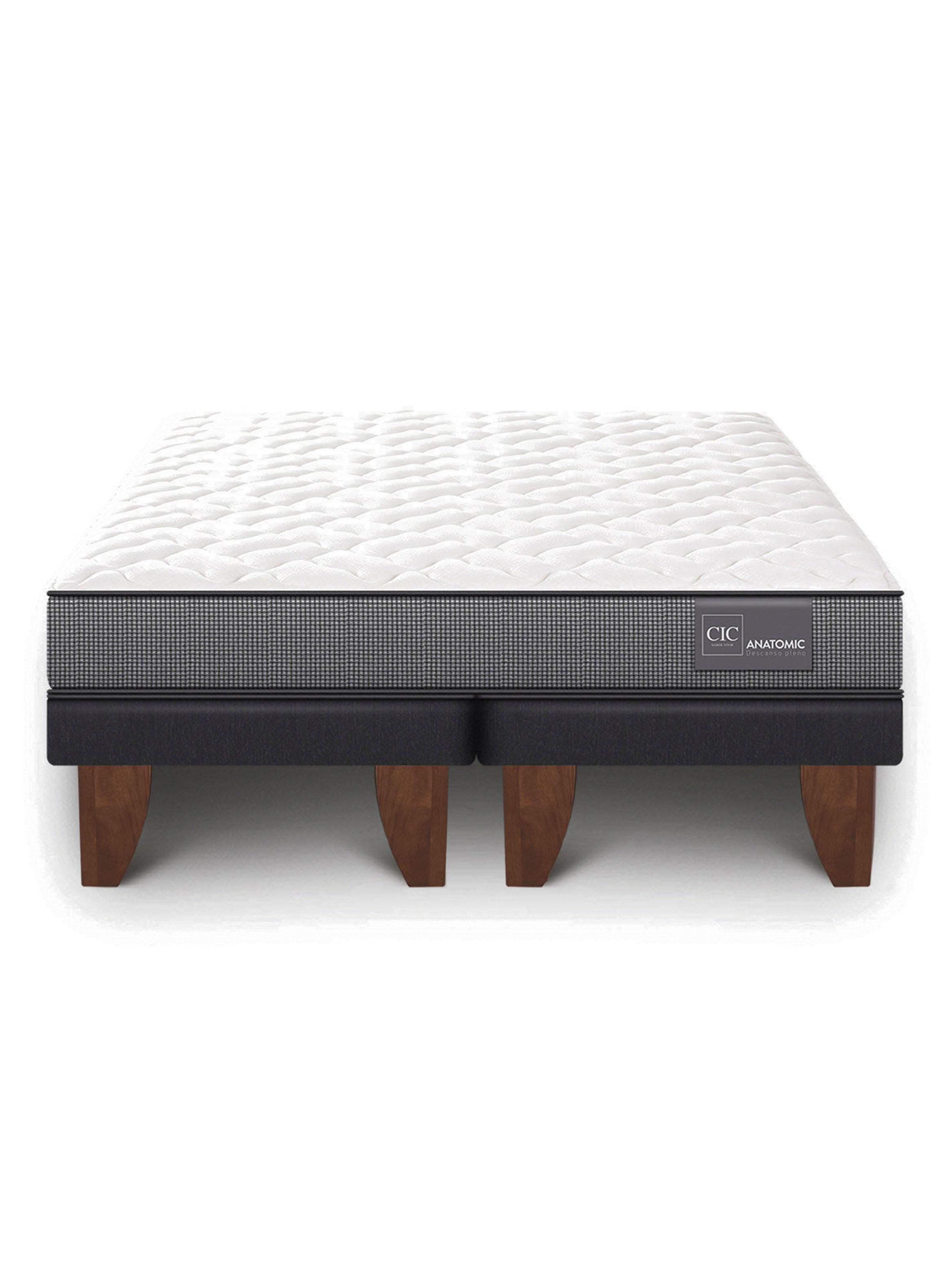 Cama Europea Anatomic Base Dividida 2 Plazas + Almohadas-2
