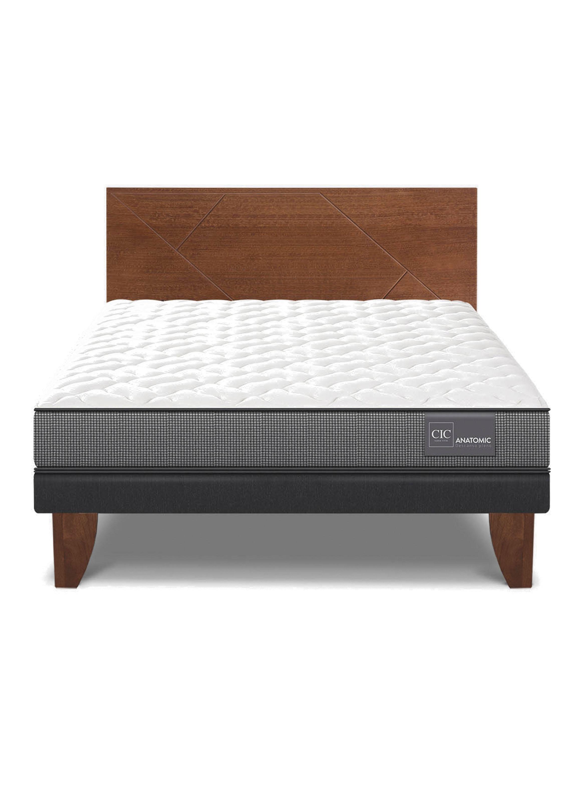 Cama Europea Anatomic 2 Plazas + Respaldo Villarrica-2