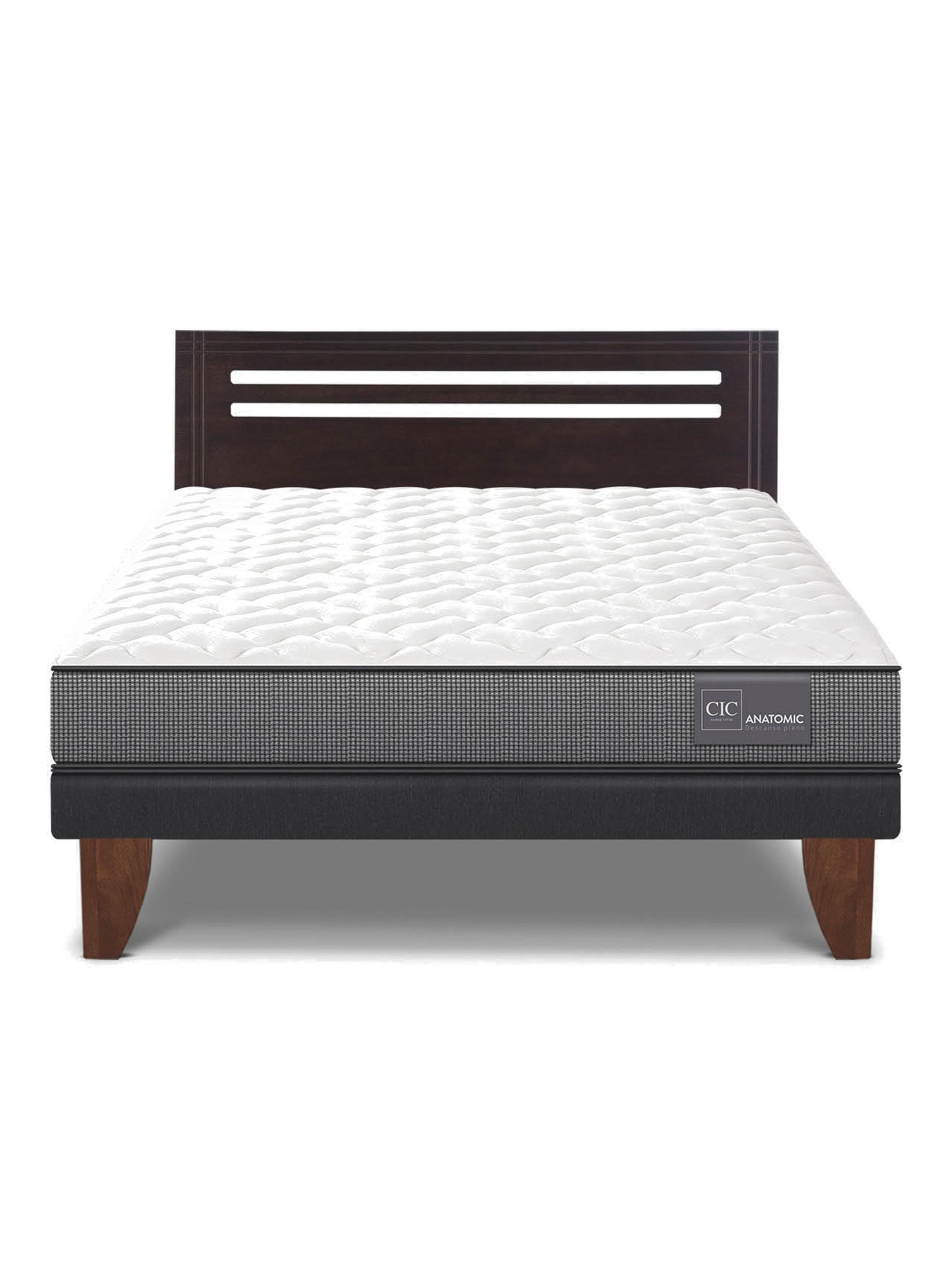 Cama Europea Anatomic 2 Plazas + Respaldo Múnich-2
