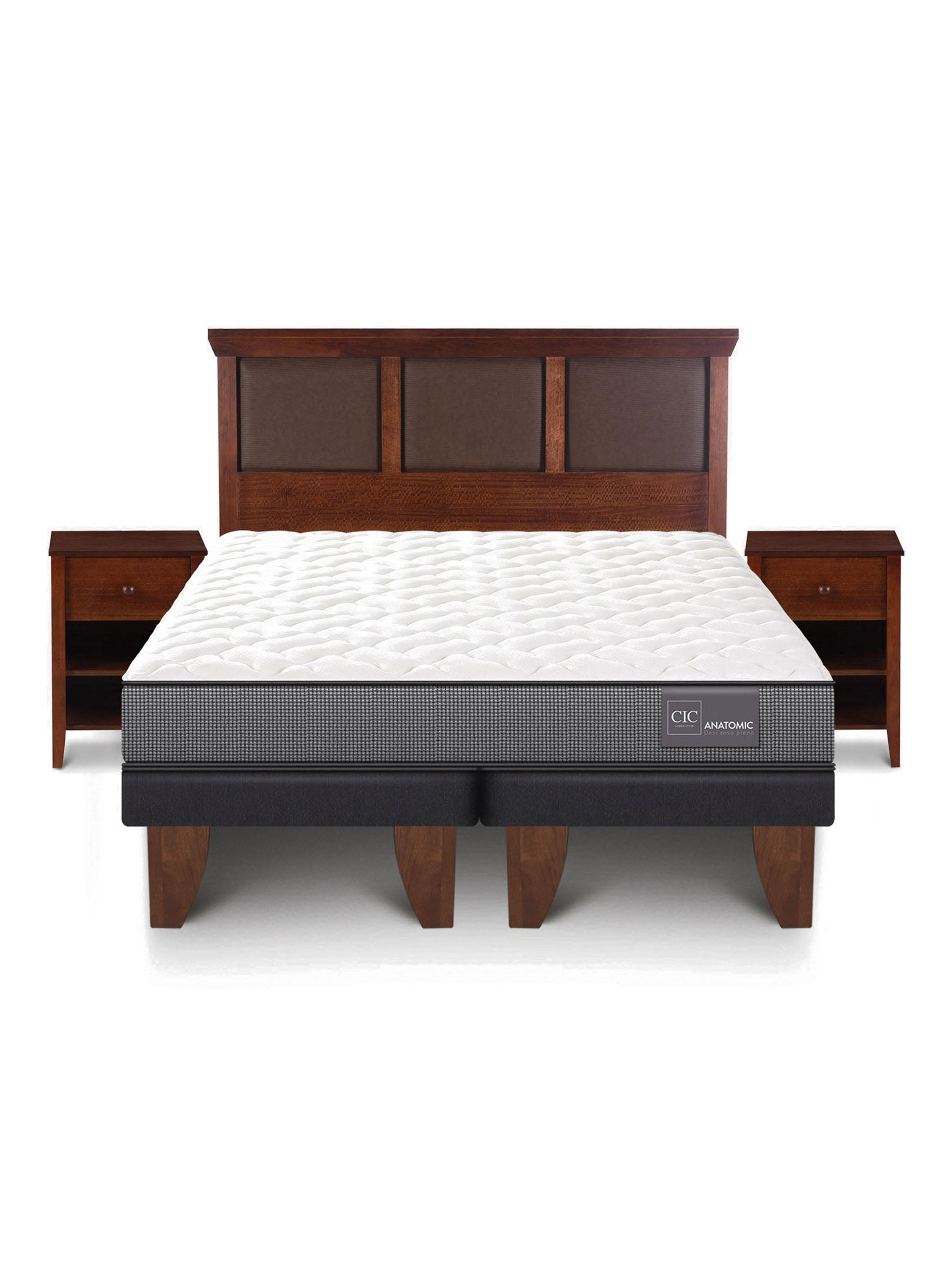 Cama Europea Anatomic King + Set Torino-2