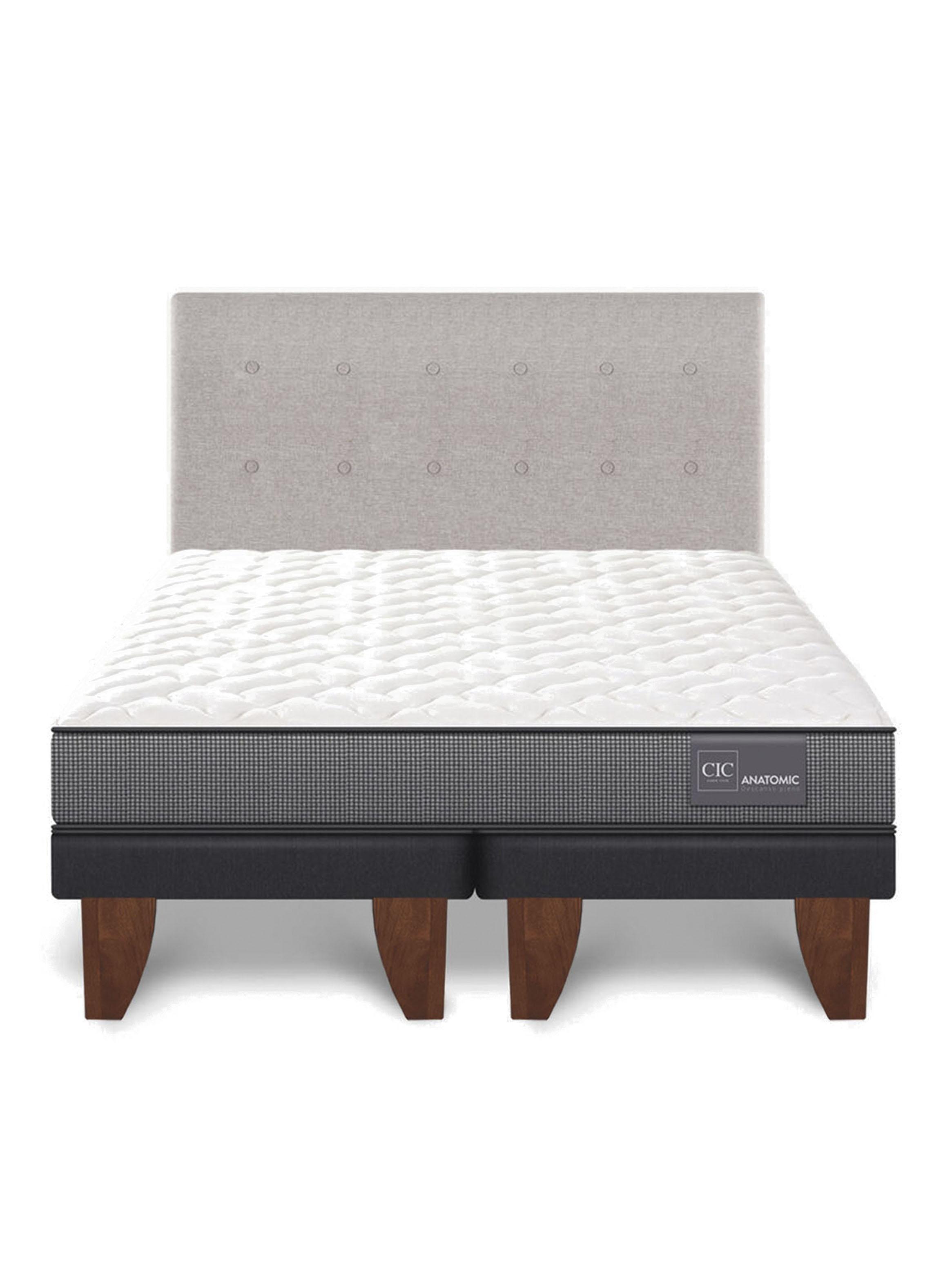 Cama Europea Anatomic King + Respaldo Tigris-2