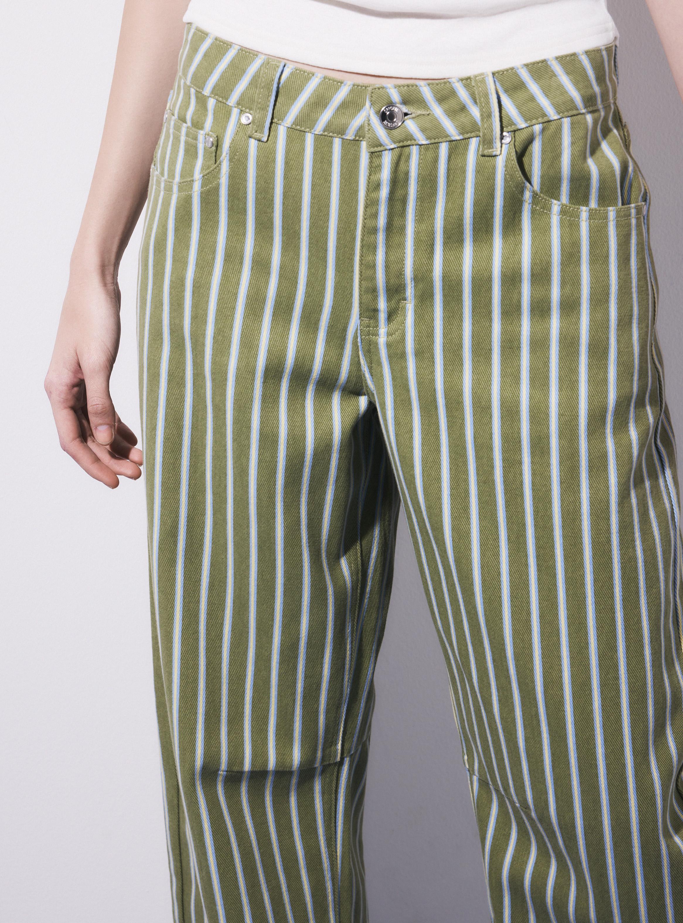 Jeans Rayas Verticales Baggy Tiro Medio-2