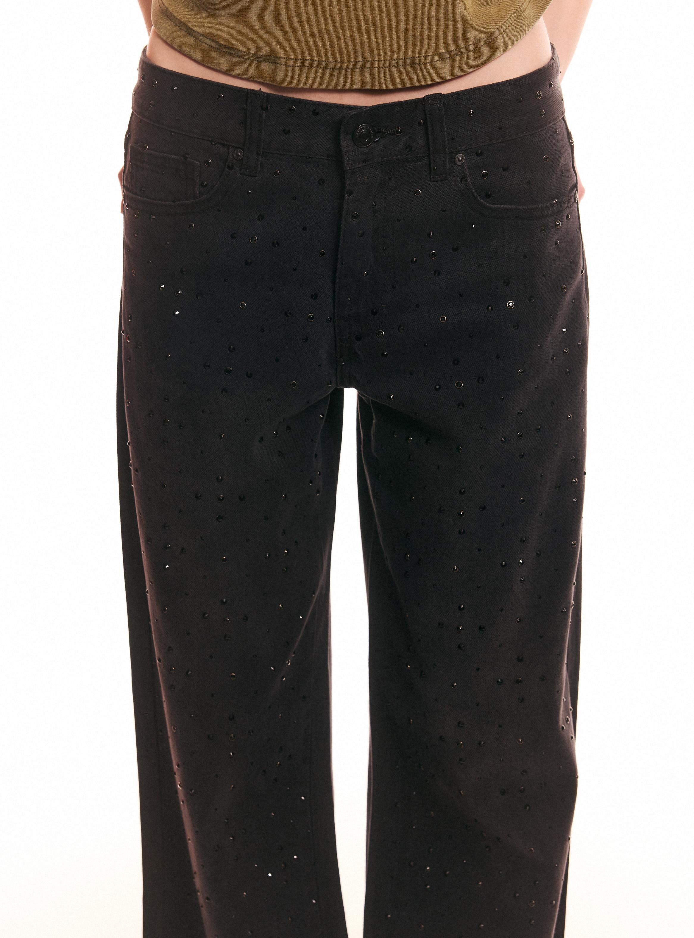 Jeans Wide Leg Corte Lateral-2