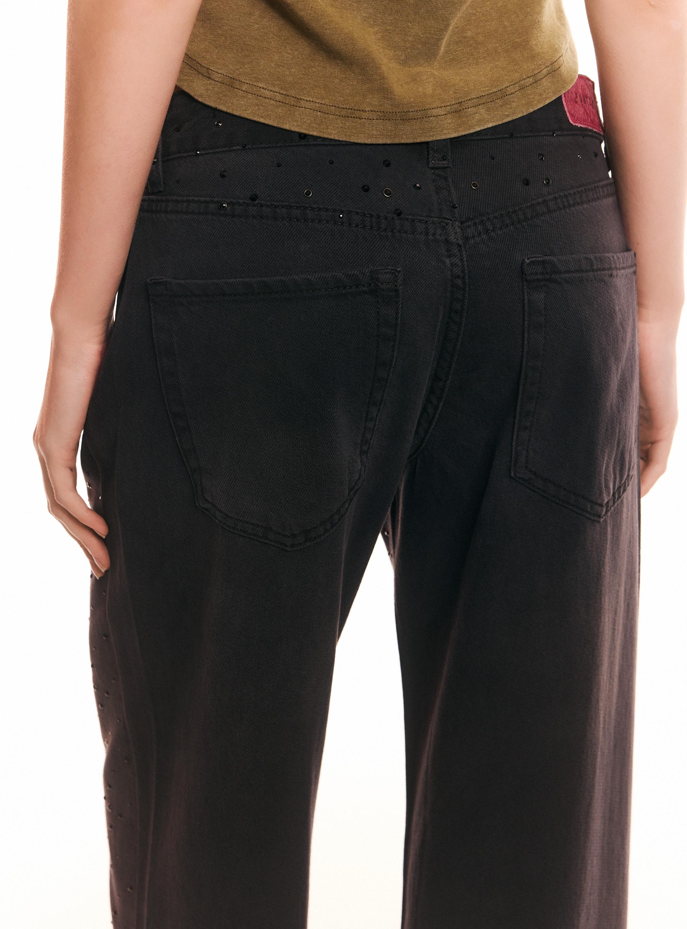 Jeans Wide Leg Corte Lateral-3