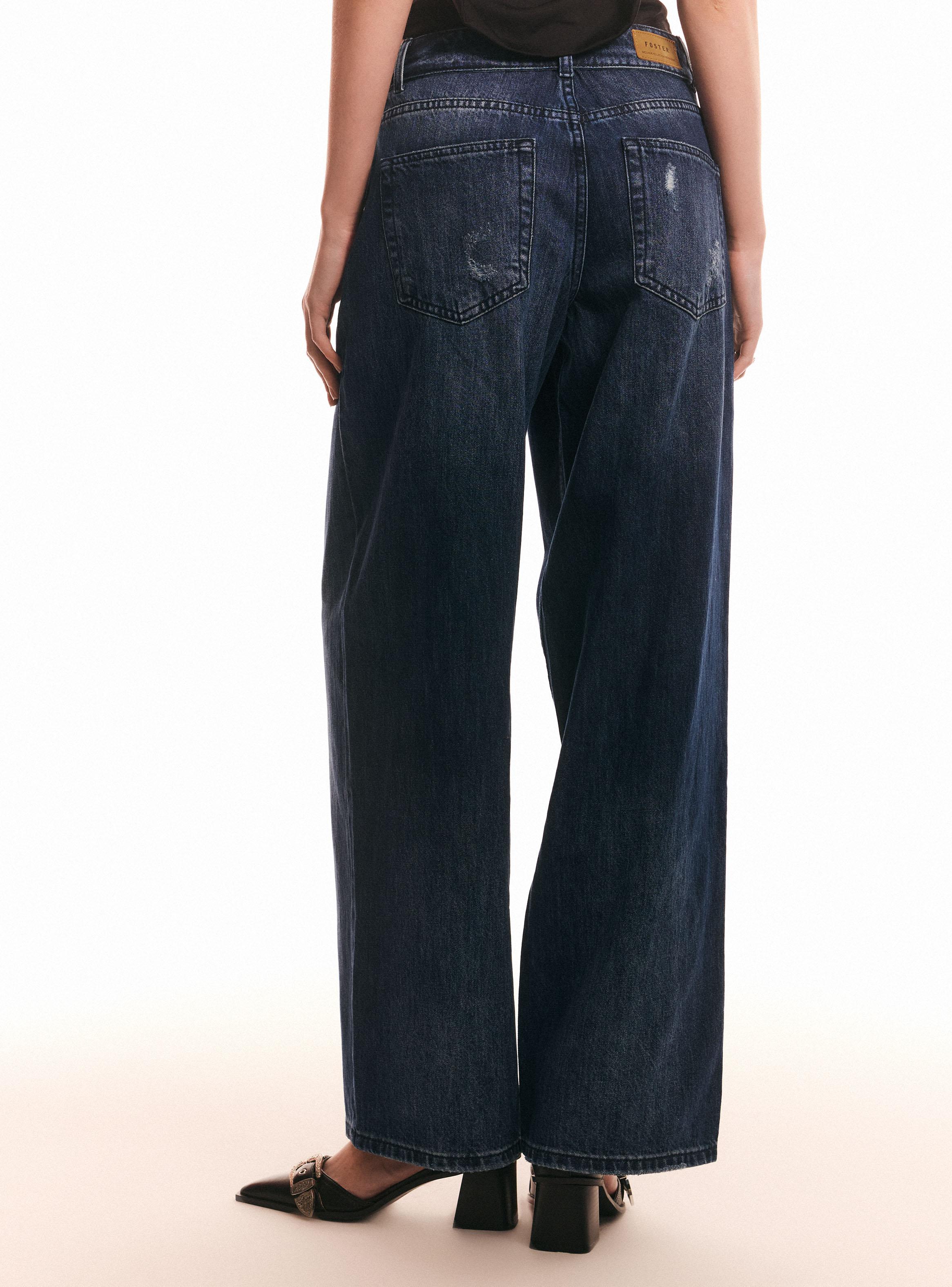 Jeans Rectos Pretina Volteada-1