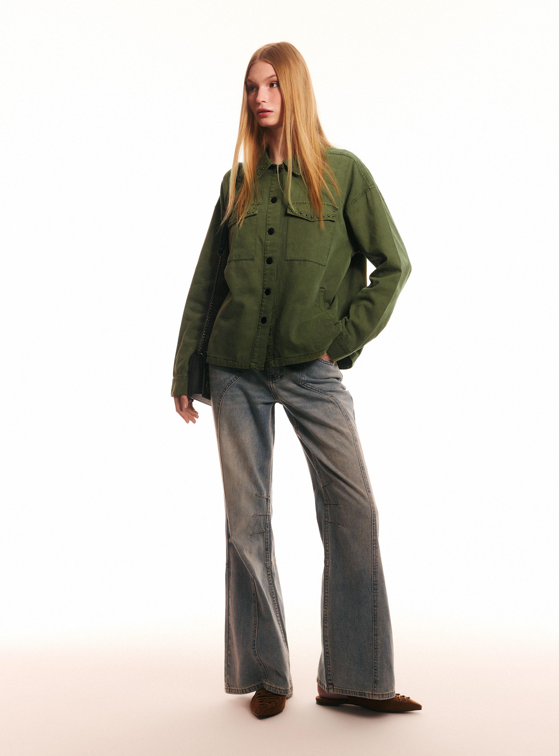 Chaqueta Militar Tachas-4